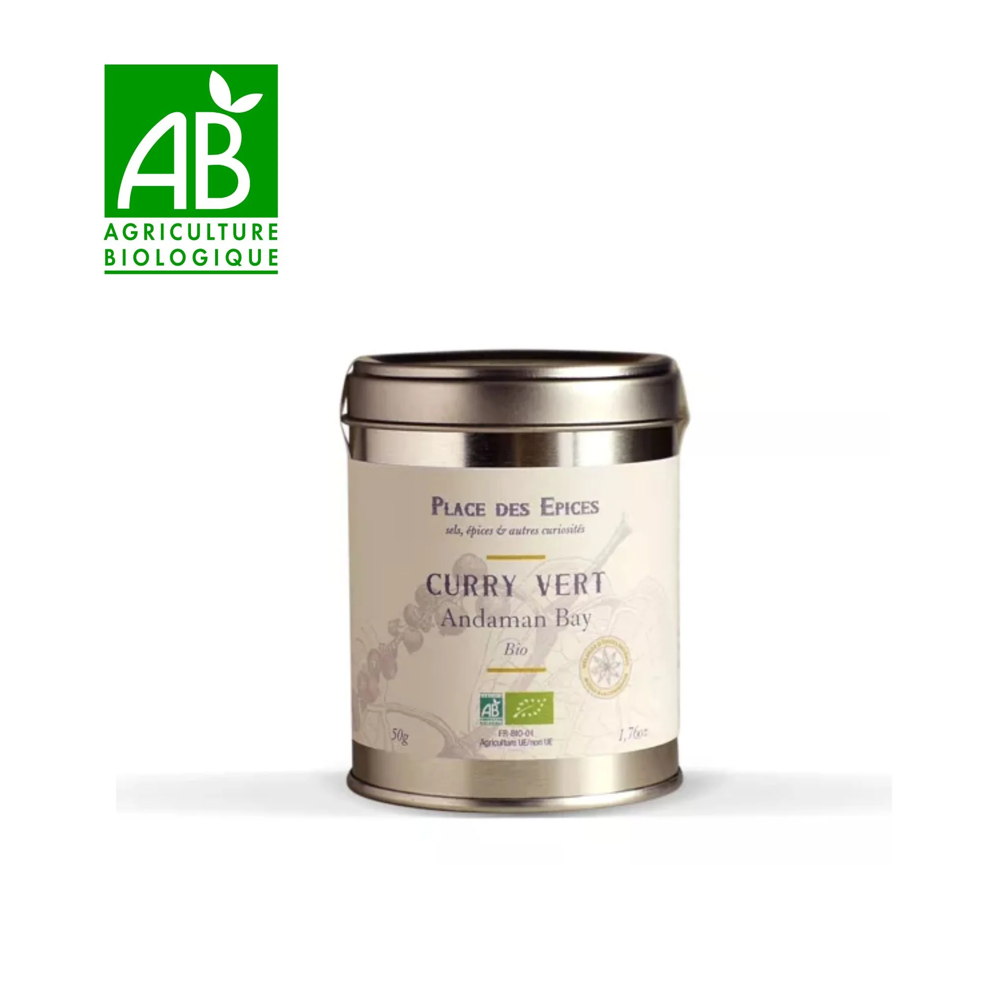 🌿 Curry vert Bio – 1 pot de 50 g - Image 2