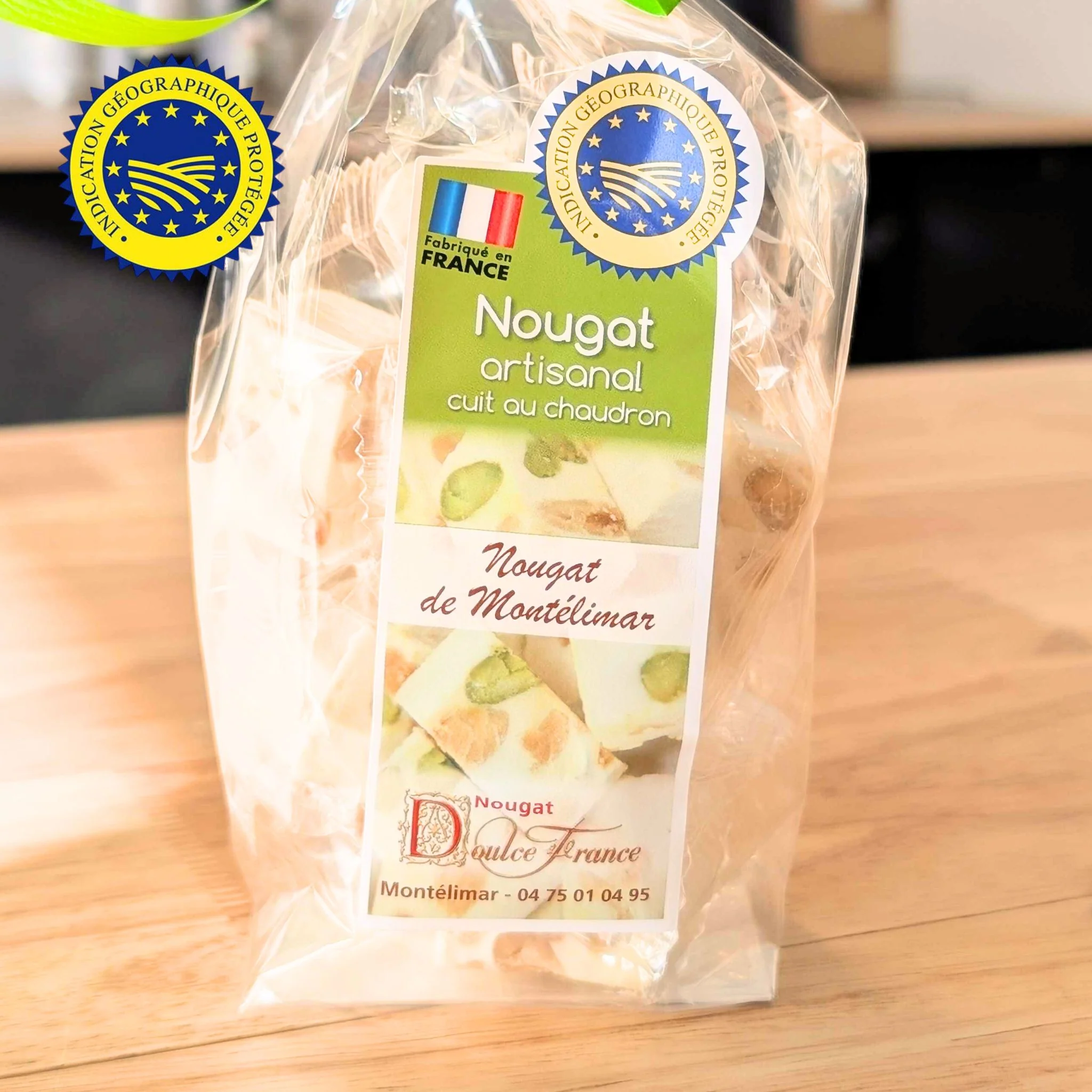🍯 Nougat de Montélimar tendre IGP – Sachet 100 g 🇫🇷