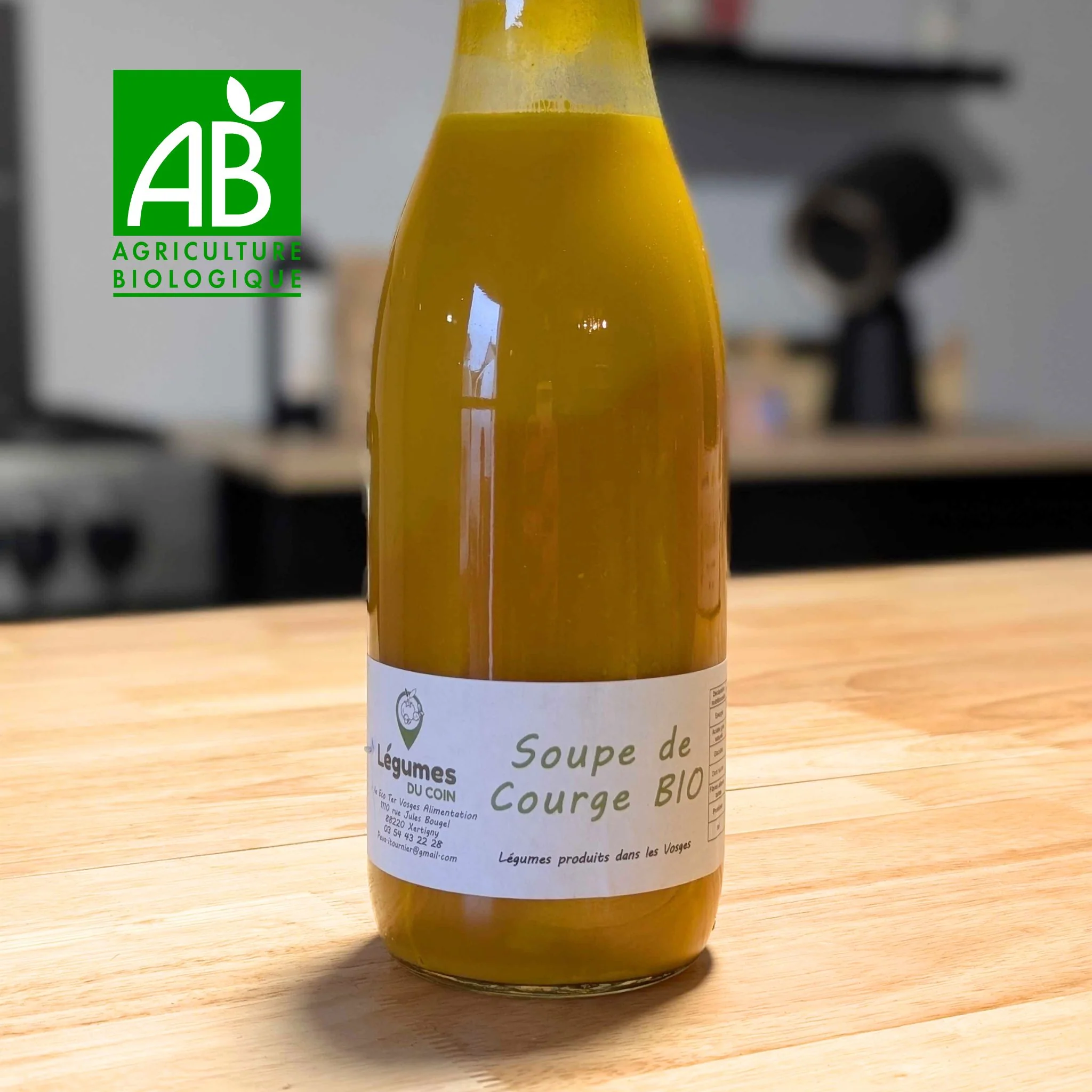 đ Soupe de Courge Bio & Onctueuse - 1L - CuisinĂ©e dans les Vosges - BIO