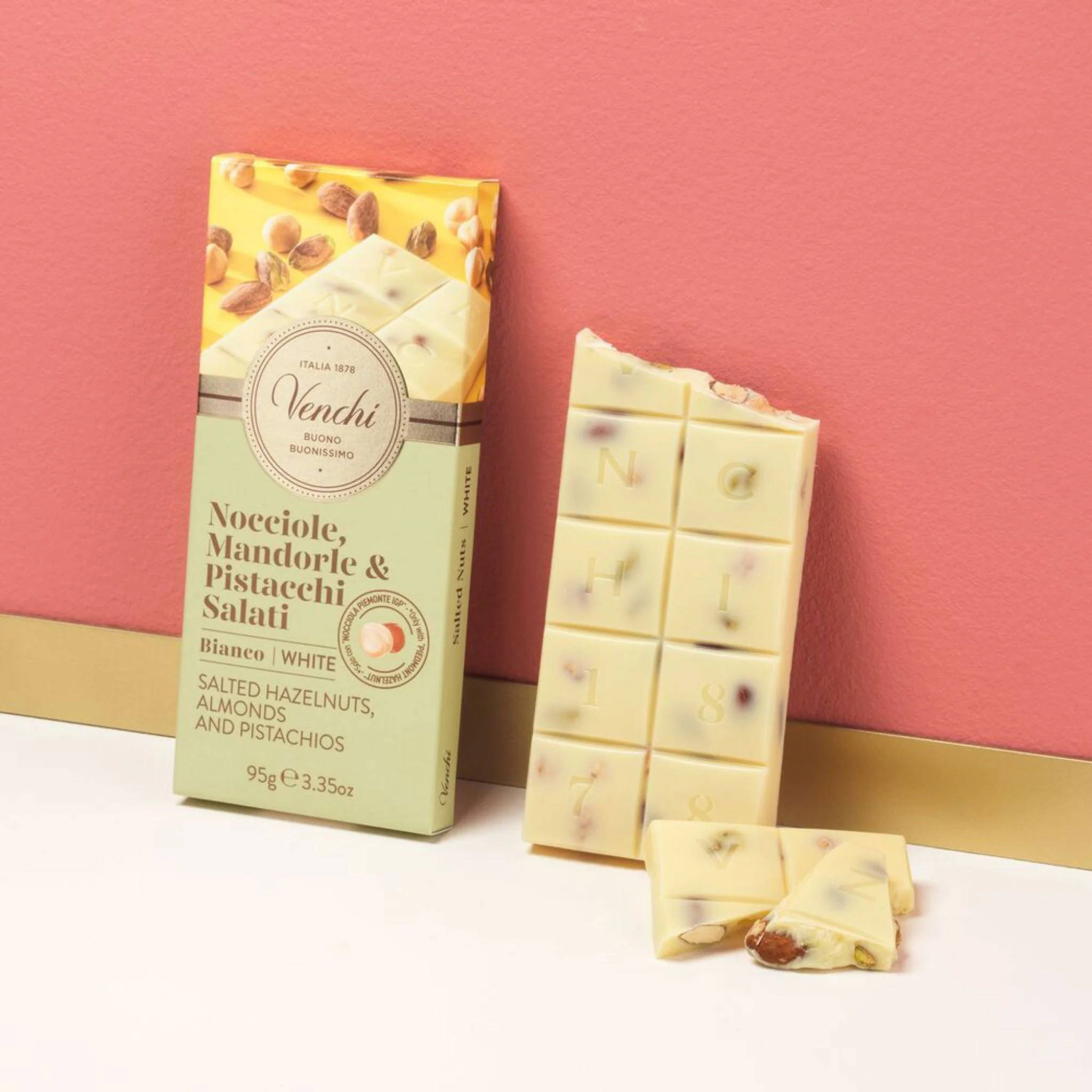 đ« Tablette Chocolat Blanc Noisette SalĂ© â Maison Venchi