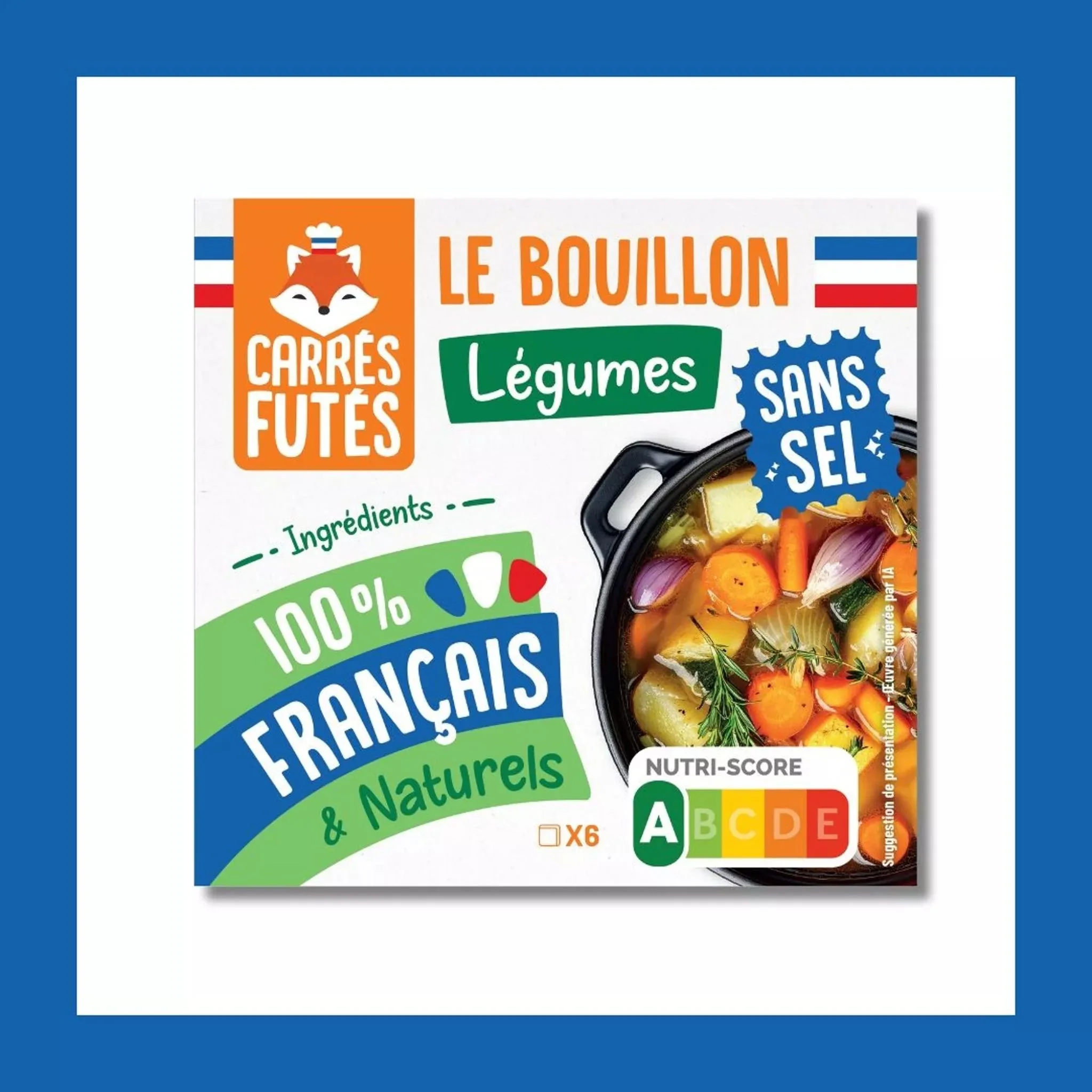 đ§± Bouillon Français SANS SEL LĂ©gumes â CarrĂ©s FutĂ©s đ«đ·
