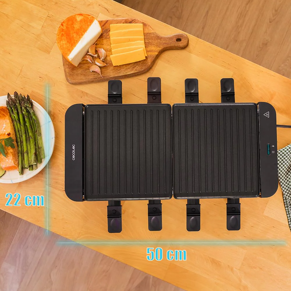 Cecotec Raclette en Bois Cheese&Grill 8200 Wood Black – 1200 W ⚡ - Image 46