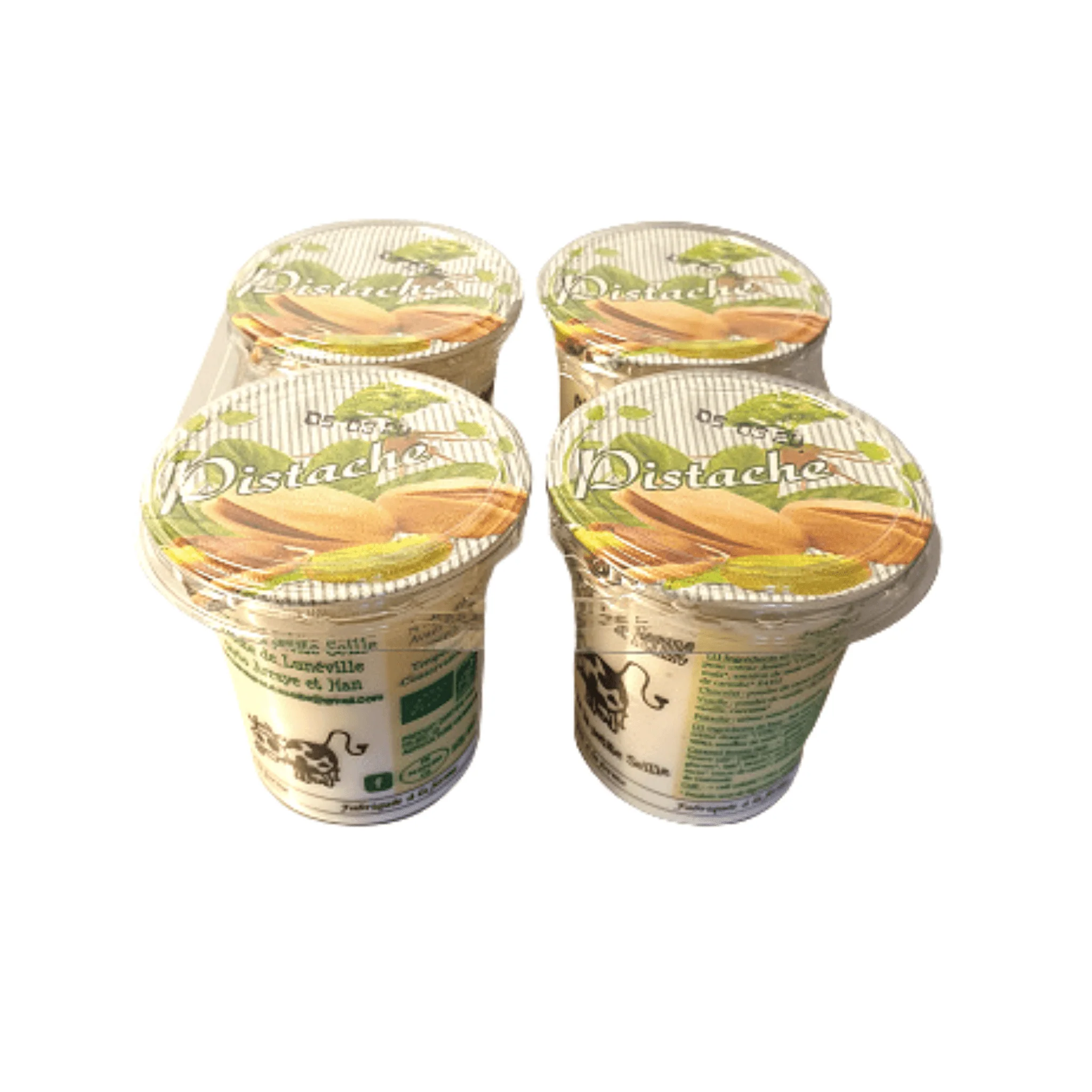 🥄 Crème Dessert Pistache BIO – Lot de 4