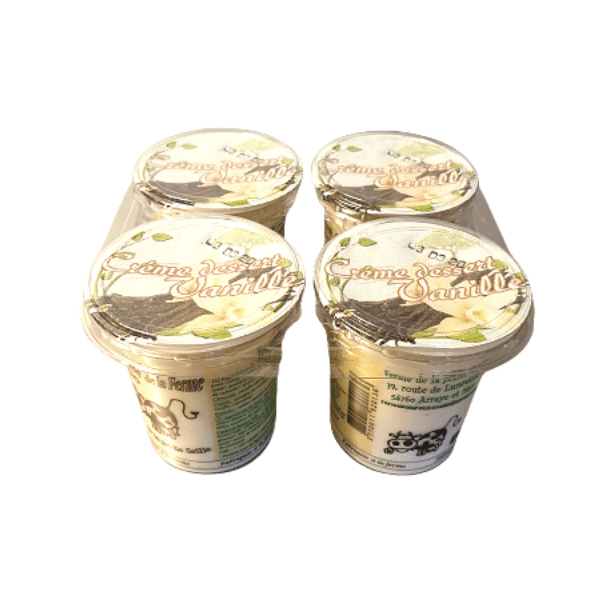🍮 Crème Dessert Vanille BIO – Lot de 4