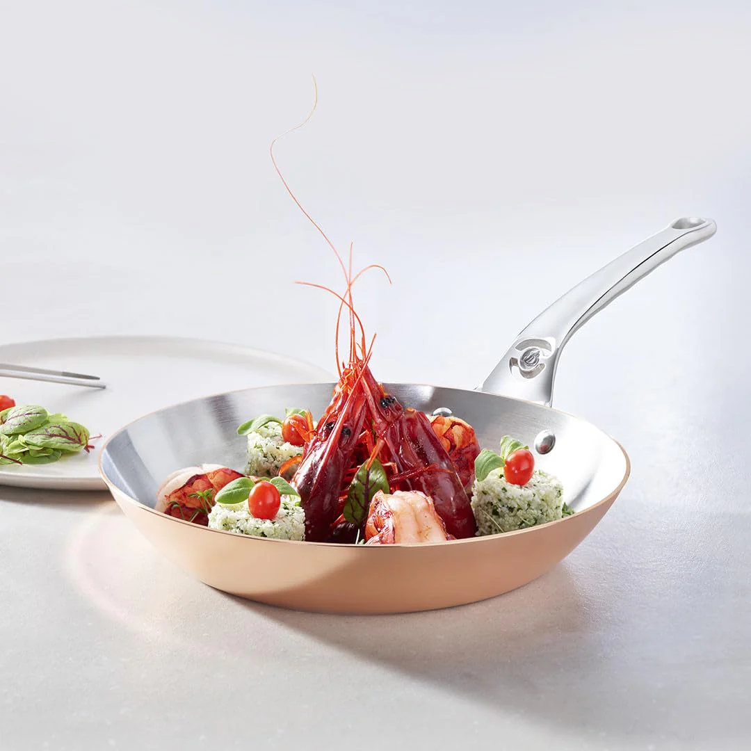 Poêle De Buyer Inocuivre 20 cm “Coupe Lyonnaise” – 90 % Cuivre / 10 % Inox - Image 3
