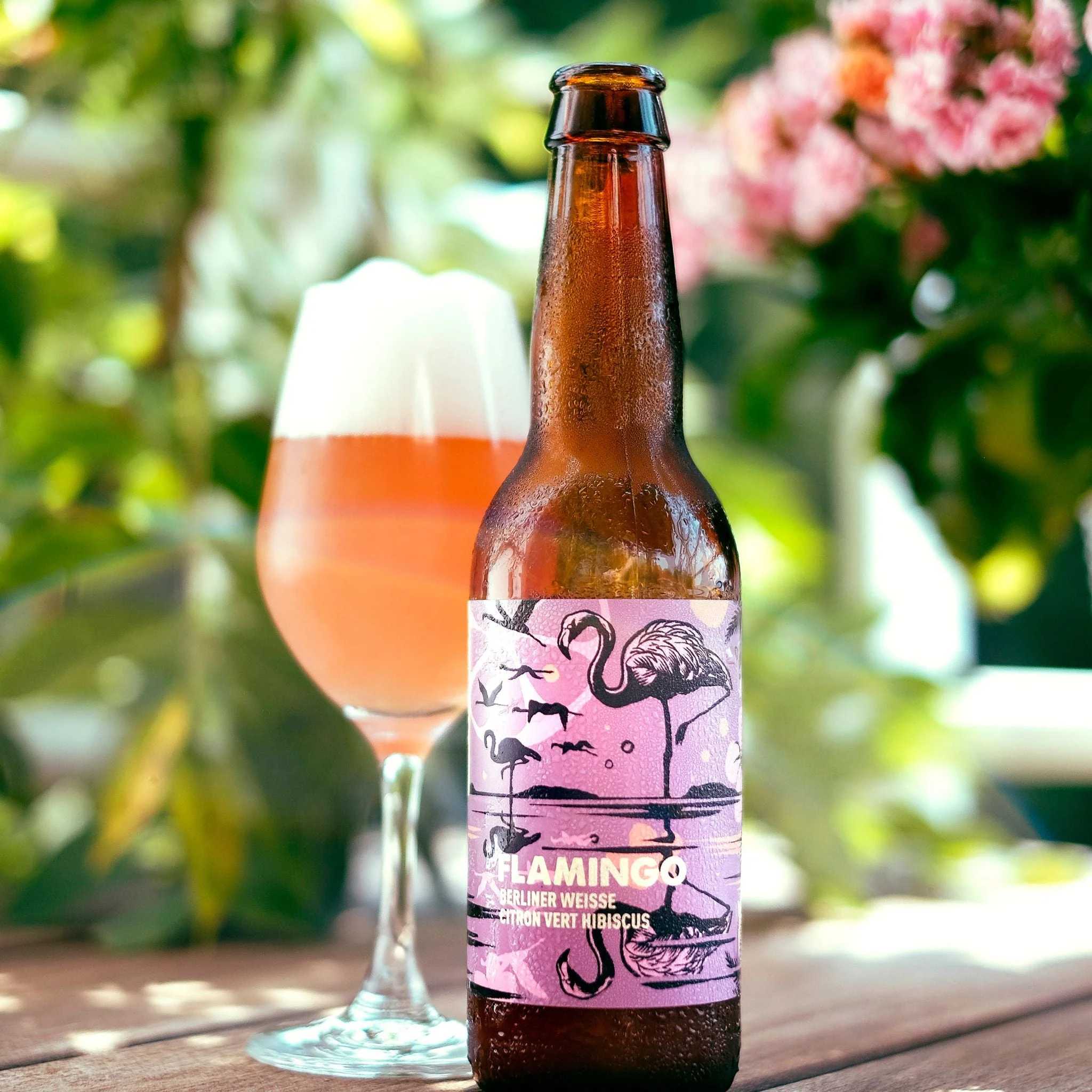 đș FLAMINGO â Berliner Weisse Citron Vert & Hibiscus | 33cl Bouteille | 3,2% Vol.