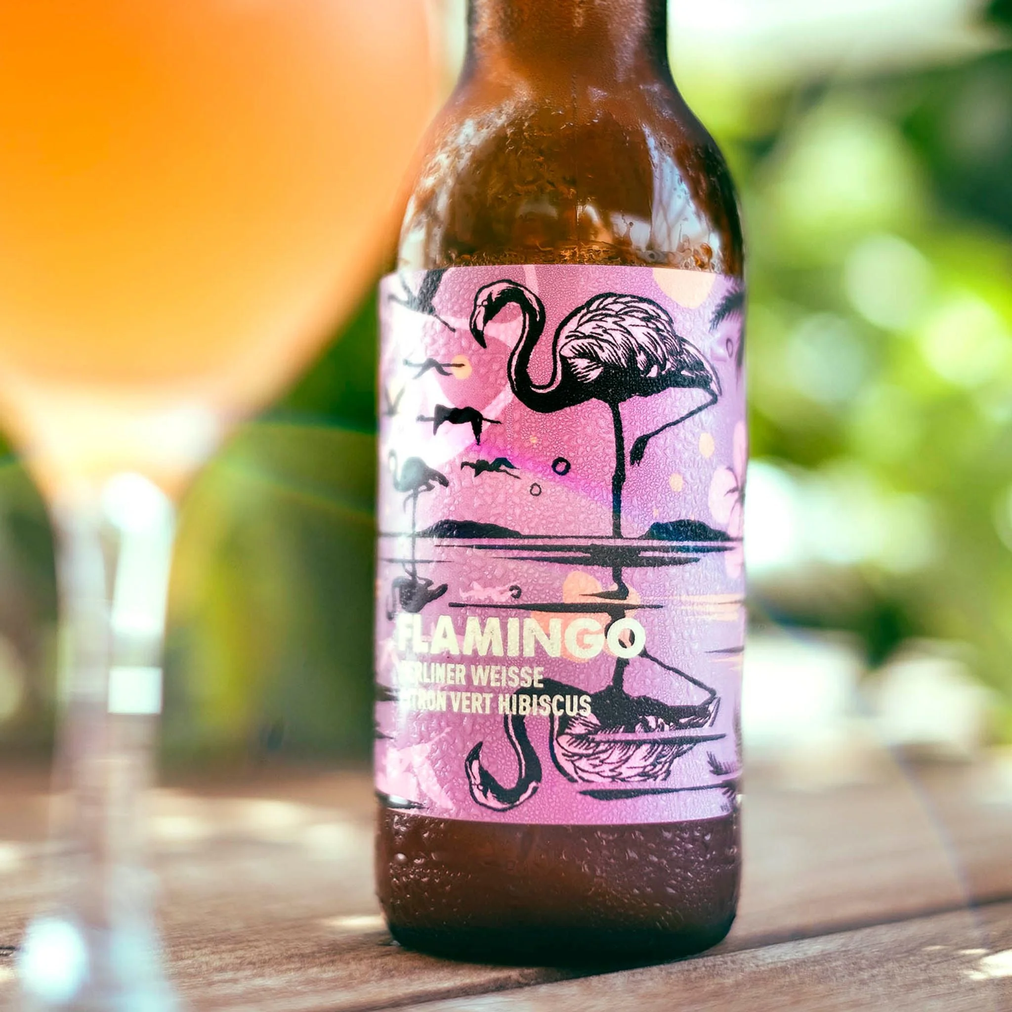 đș FLAMINGO â Berliner Weisse Citron Vert & Hibiscus | 33cl Bouteille | 3,2% Vol. - Image 2