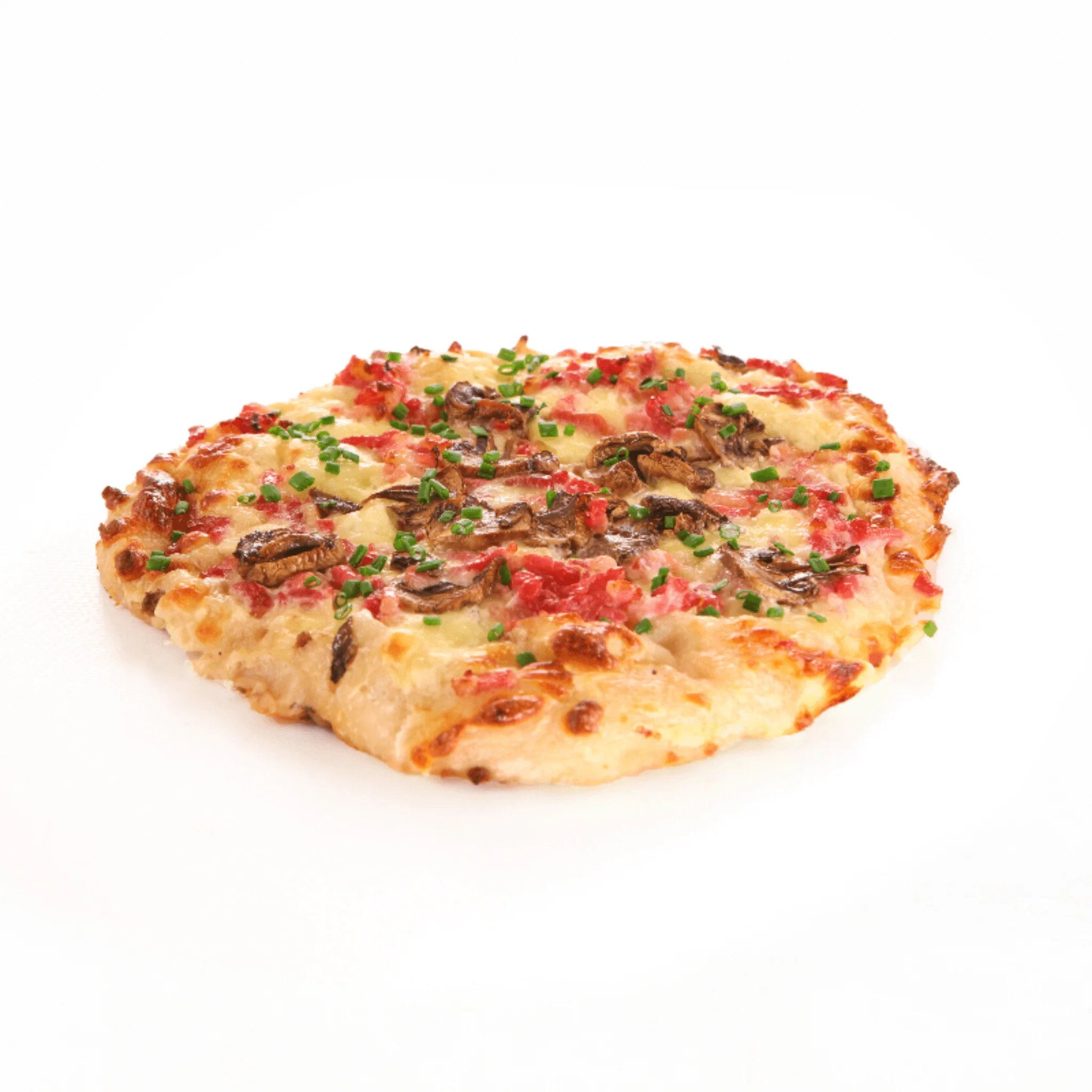 Fougasse lardons champignons