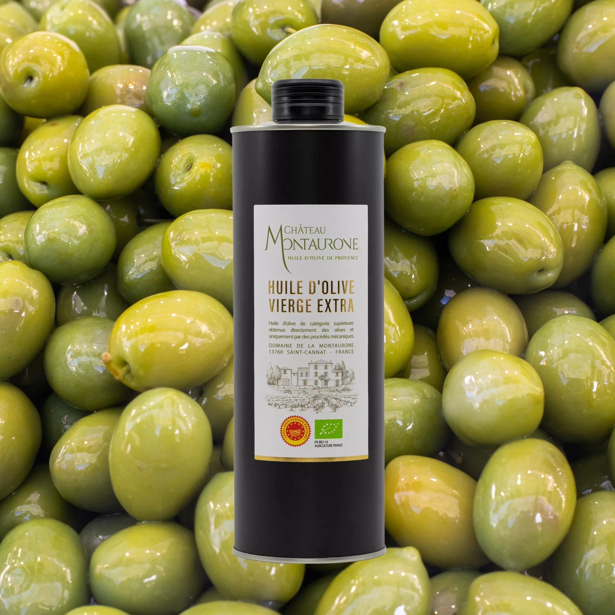 Huile d'olive Bio AOP Provence Château Montaurone - 75cl - Image 3