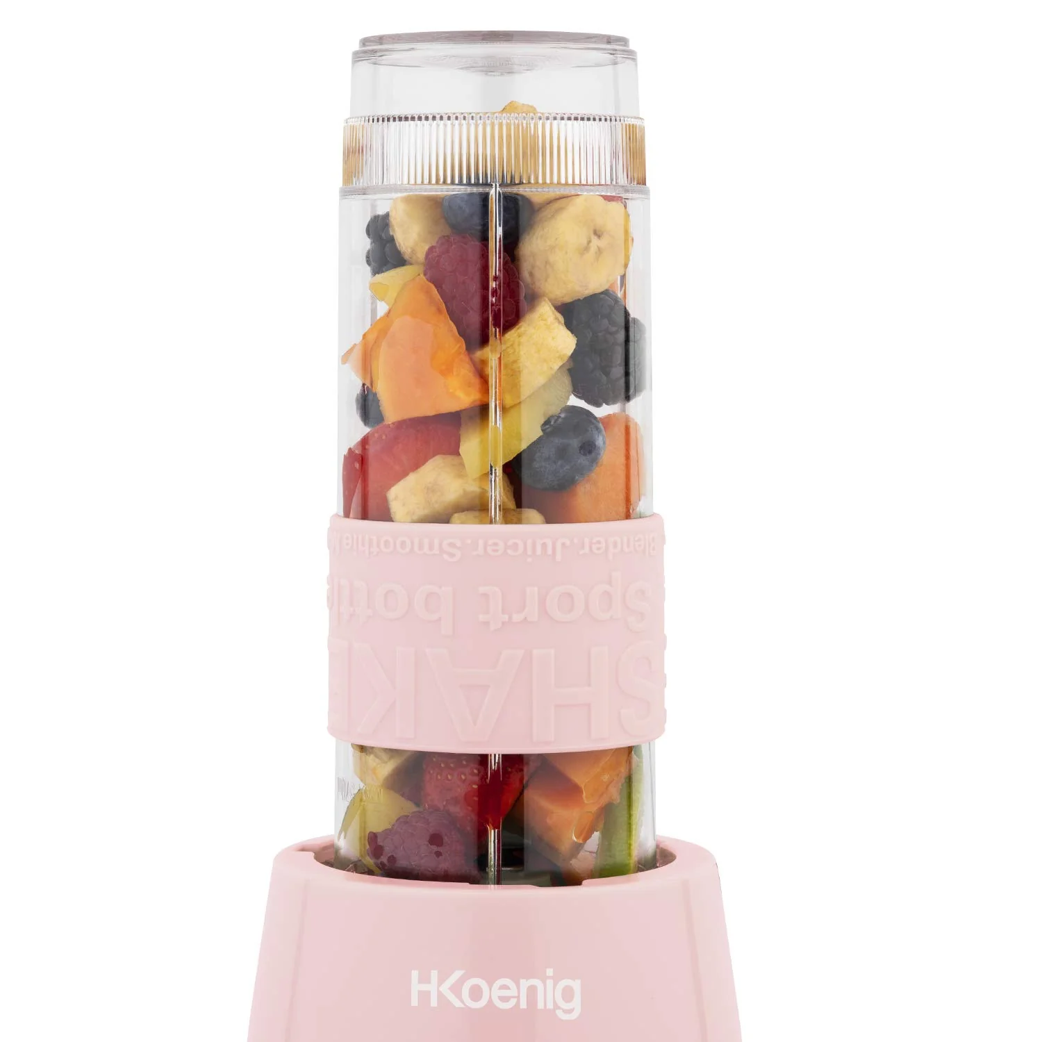 Mini Blender Smoothie Transportable Compact 570mL H.Koenig SMOO18 Sans BPA Puissant 300W, Mixeur à Smoothie 2 Bouteilles Portables, 4 Lames en Inox, 2 gourdes avec couvercles de voyage incluses (Vert) - Image 37