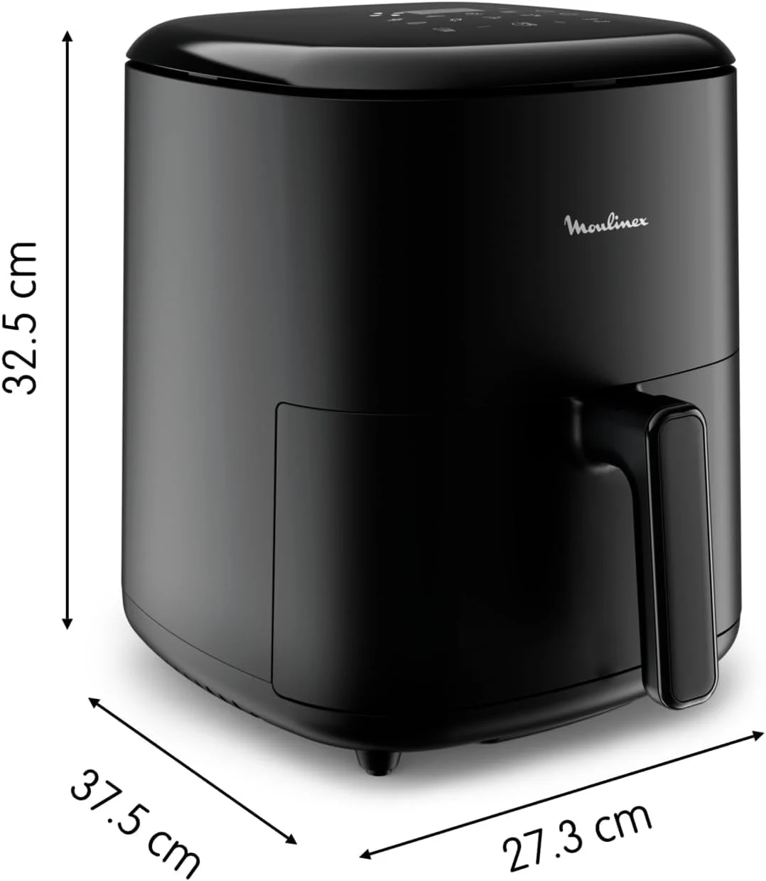 Moulinex Easy Fry Max Friteuse sans huile, Capacité XL de 5 L, Jusqu'à 6 personnes, 10 programmes automatiques, Ecran tactile digital, Gain de temps et d'énergie, air fryer EZ245820 - Image 10