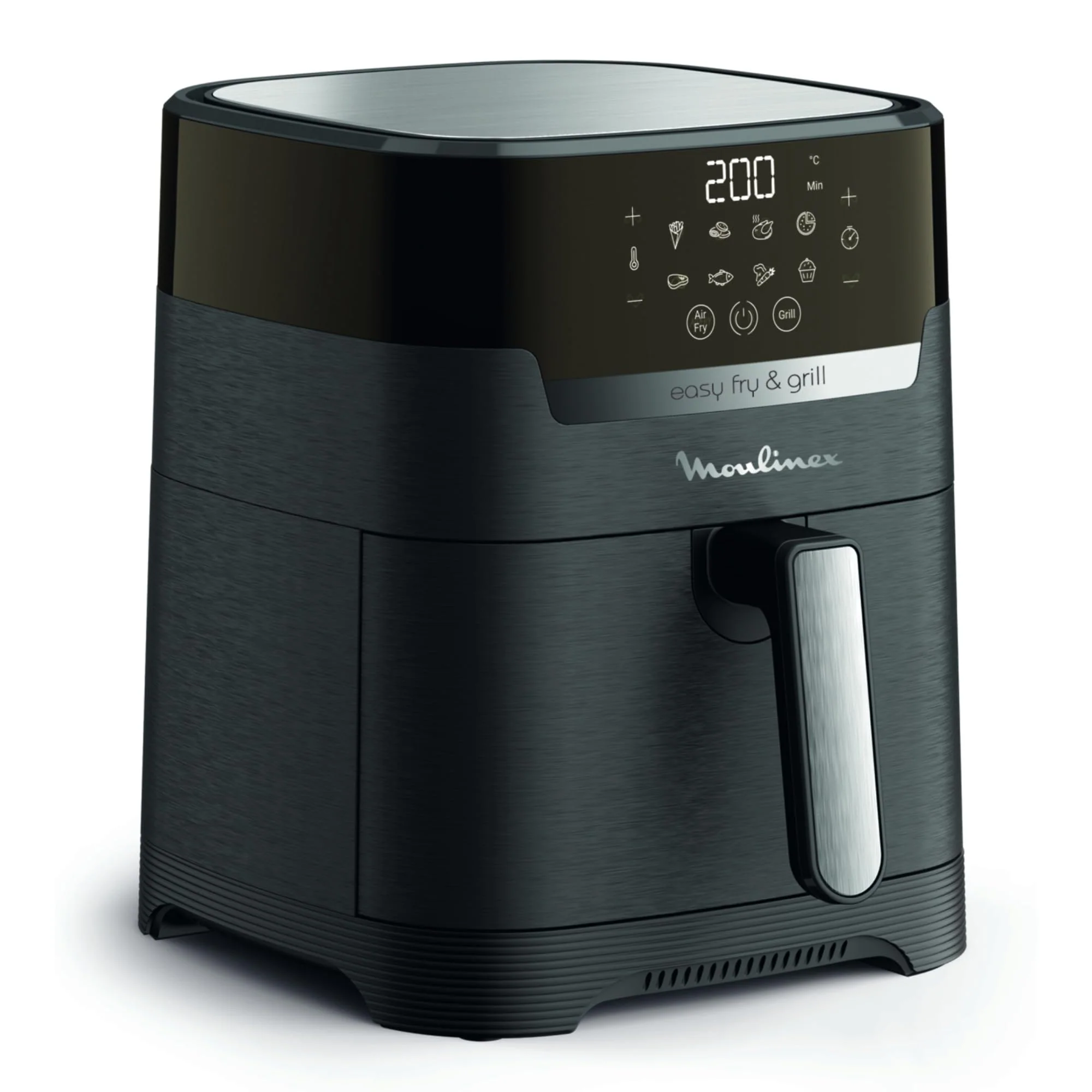 Moulinex Easy Fry Mega, air fryer compact, Mono tiroir 7.5 L, Jusqu’à 8 personnes, 8 programmes, noir EZ8558F0