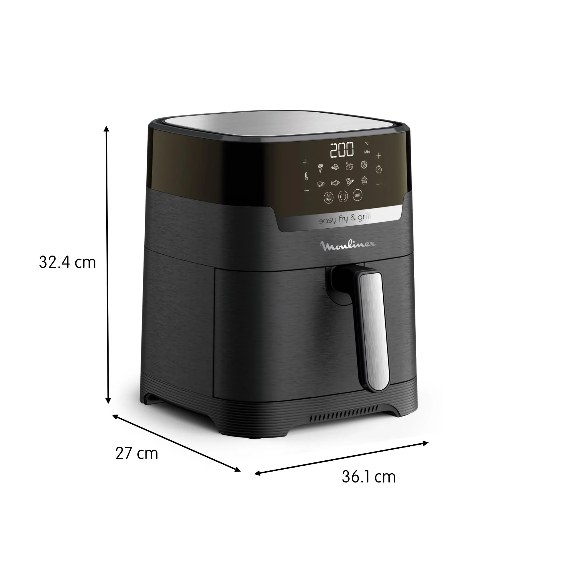 Moulinex Easy Fry Mega, air fryer compact, Mono tiroir 7.5 L, Jusqu’à 8 personnes, 8 programmes, noir EZ8558F0 - Image 13
