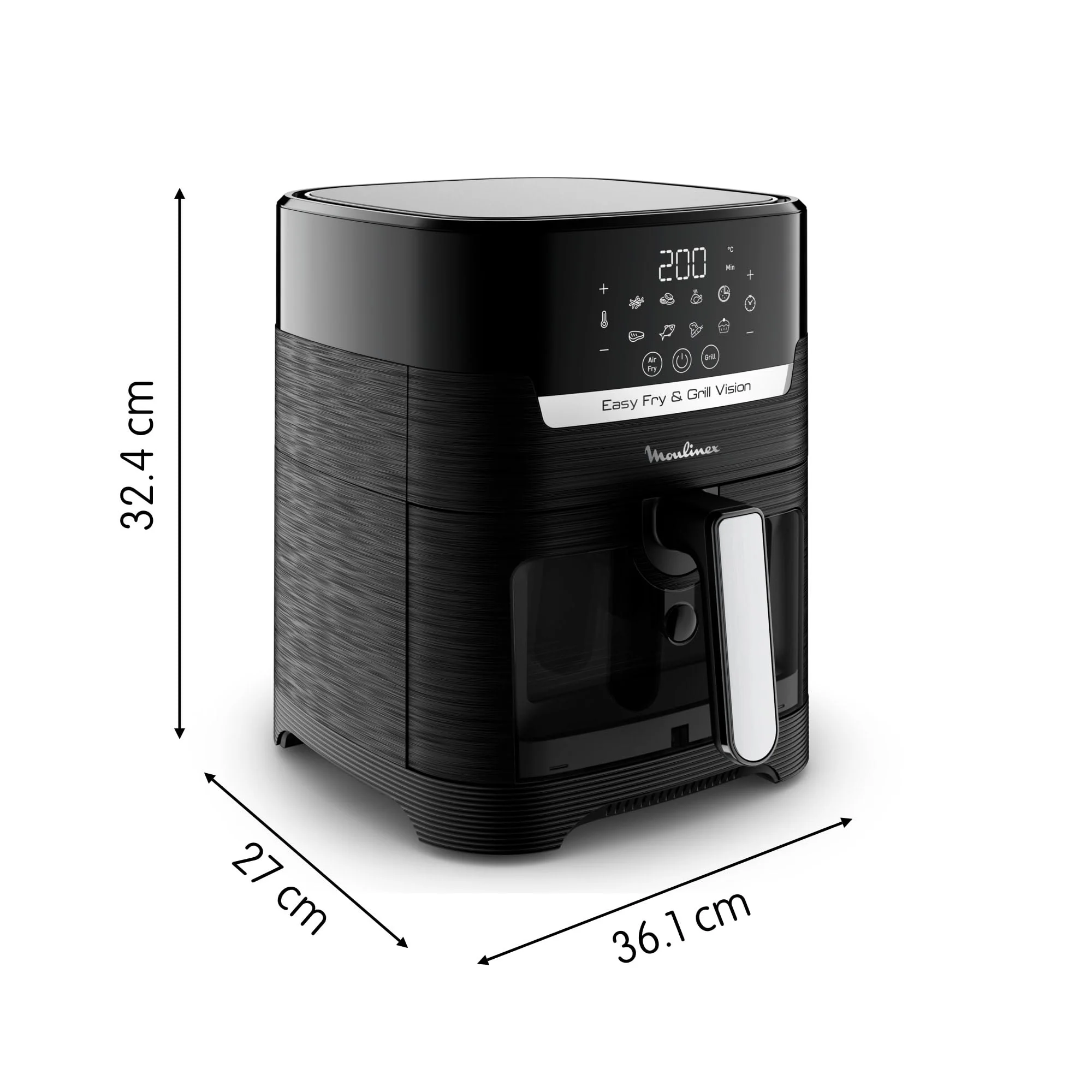 Moulinex Easy Fry Mega, air fryer compact, Mono tiroir 7.5 L, Jusqu’à 8 personnes, 8 programmes, noir EZ8558F0 - Image 34