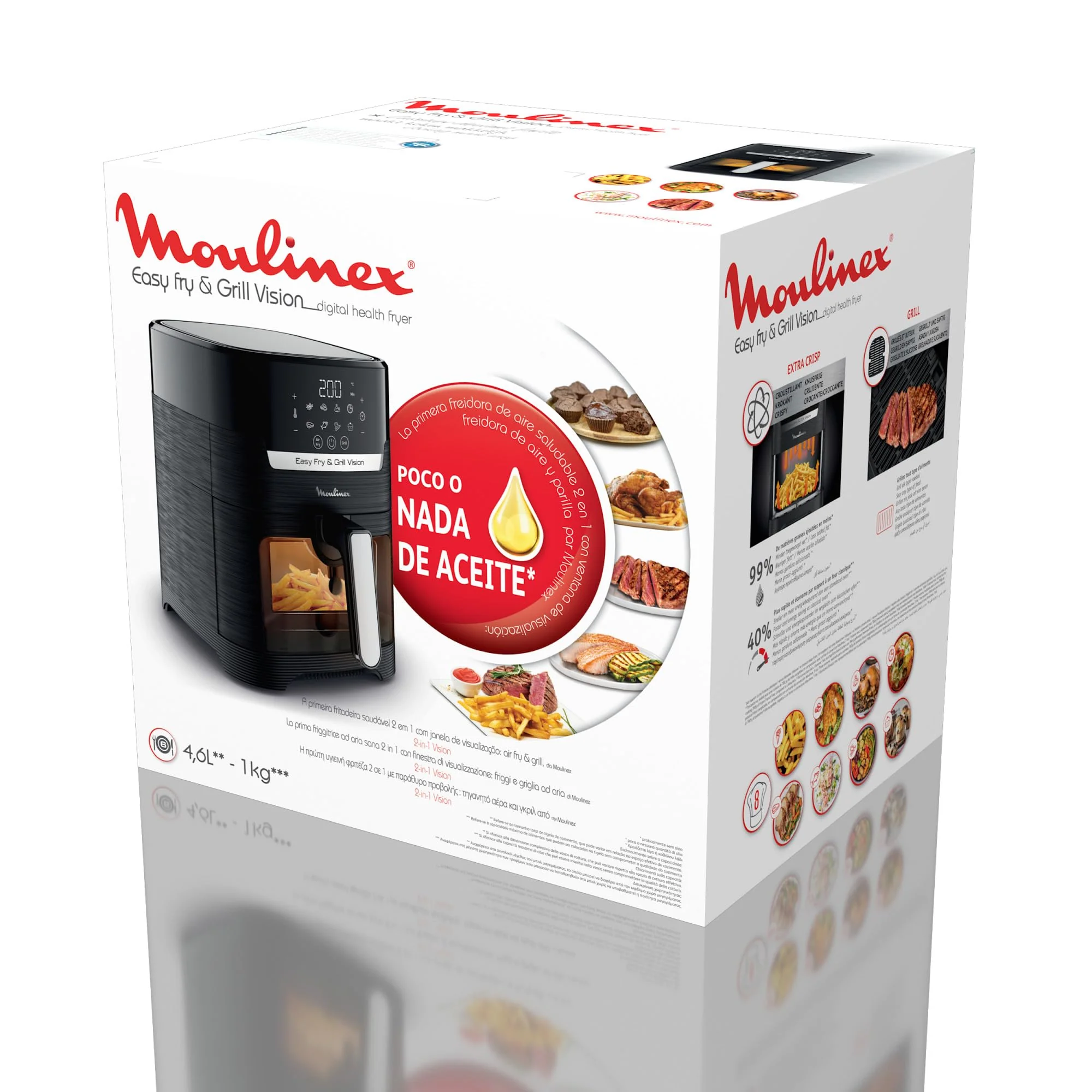 Moulinex Easy Fry Mega, air fryer compact, Mono tiroir 7.5 L, Jusqu’à 8 personnes, 8 programmes, noir EZ8558F0 - Image 35
