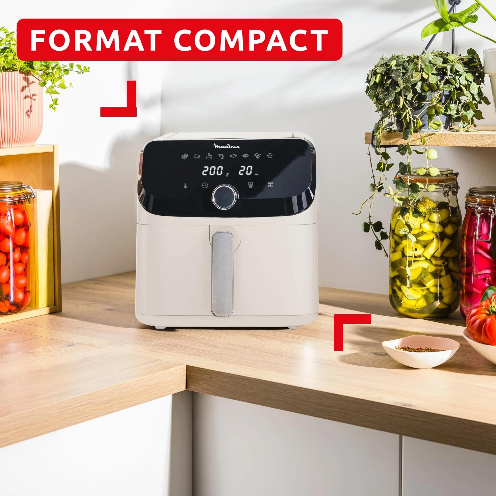 Moulinex Easy Fry Mega, air fryer compact, Mono tiroir 7.5 L, Jusqu’à 8 personnes, 8 programmes, noir EZ8558F0 - Image 38