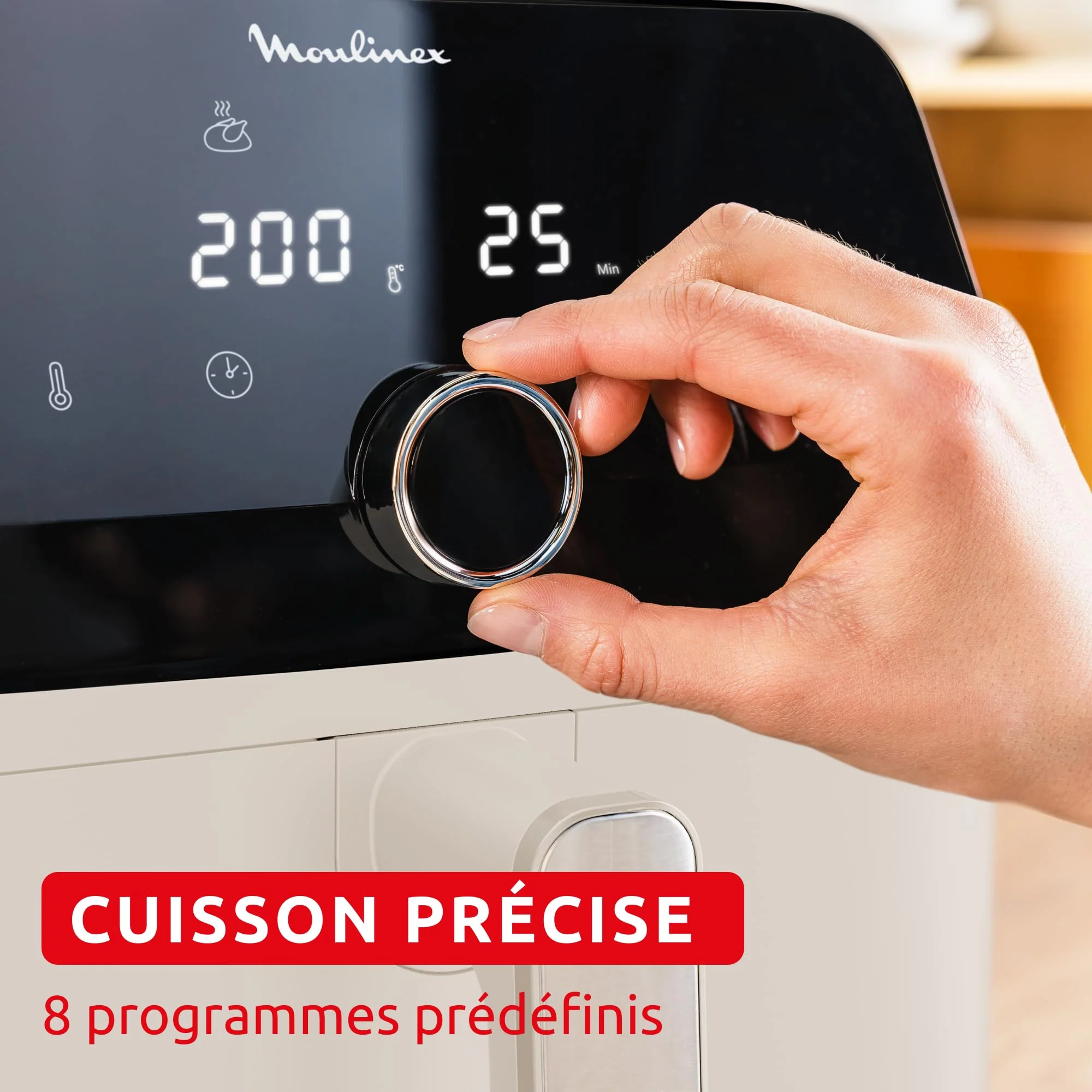 Moulinex Easy Fry Mega, air fryer compact, Mono tiroir 7.5 L, Jusqu’à 8 personnes, 8 programmes, noir EZ8558F0 - Image 39