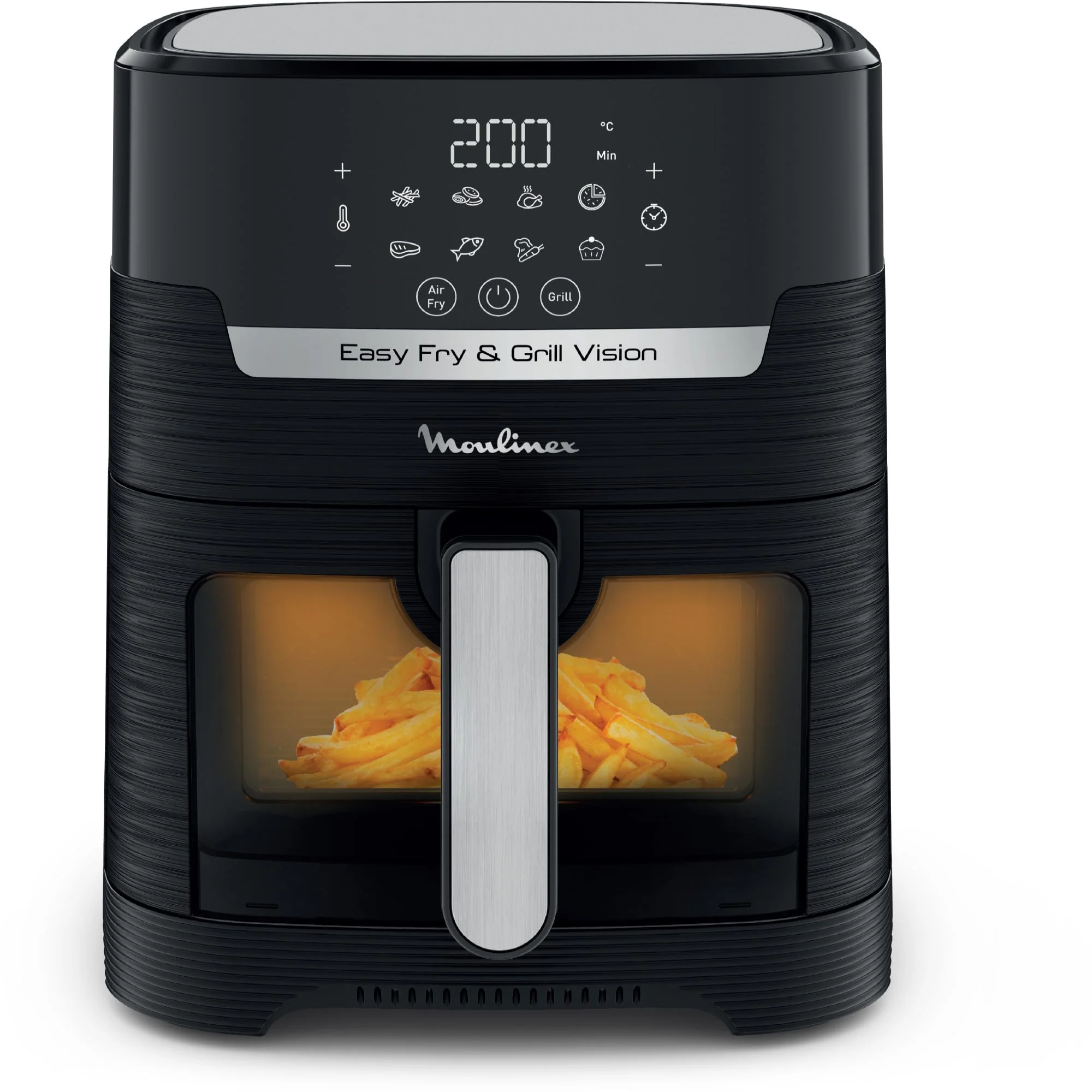 Moulinex Easy Fry Mega, air fryer compact, Mono tiroir 7.5 L, Jusqu’à 8 personnes, 8 programmes, noir EZ8558F0 - Image 4