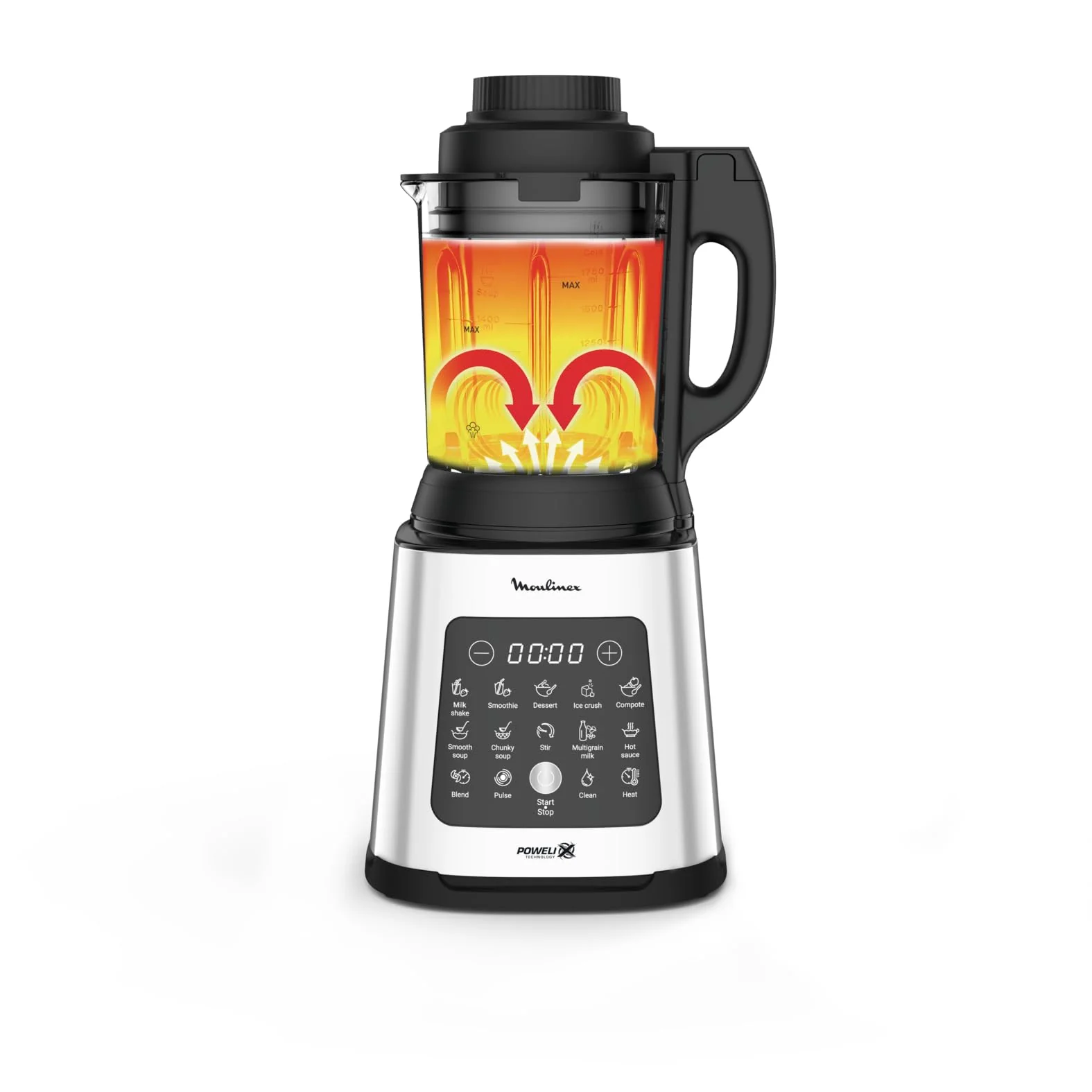 Moulinex PerfectMix+ Blender haute vitesse, 1200 W, Bol en verre de 2 L, 3 programmes automatiques LM811D10 - Image 24