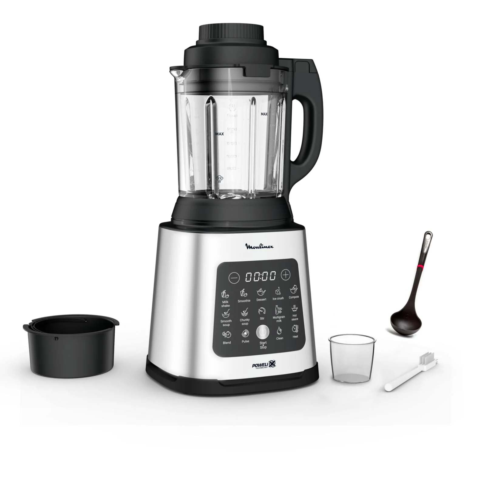 Moulinex PerfectMix+ Blender haute vitesse, 1200 W, Bol en verre de 2 L, 3 programmes automatiques LM811D10 - Image 3