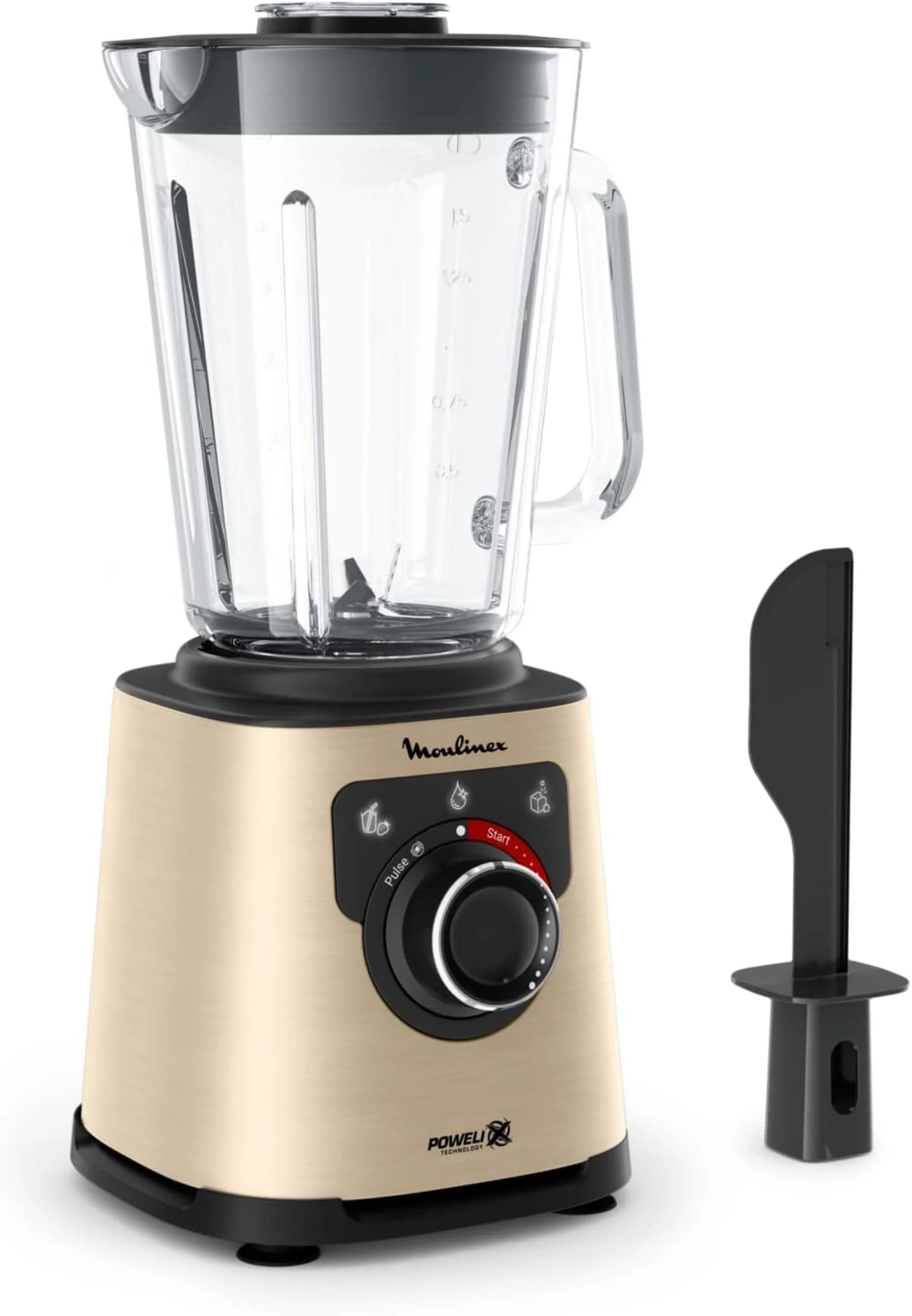 Moulinex PerfectMix+ Blender haute vitesse, 1200 W, Bol en verre de 2 L, 3 programmes automatiques LM811D10 - Image 4