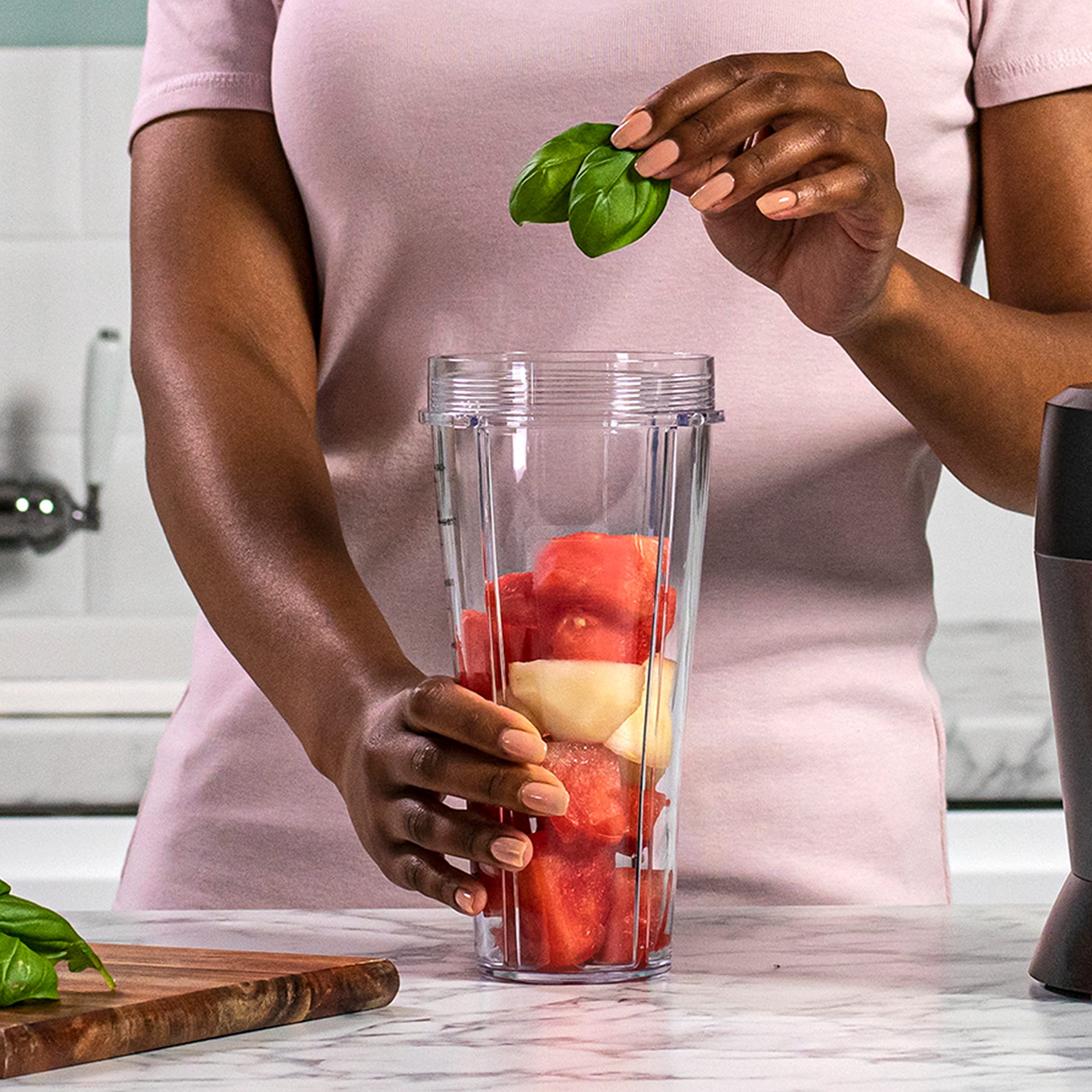 Ninja 2-en-1 Blender avec 3 programmes automatiques, mixeur avec 4 réglages manuels, bol de 2,1 L et tasse de 700 ml, 1200 W, pièces lavables en lave-vaisselle, Auto-iQ, noir BN750EU - Image 15