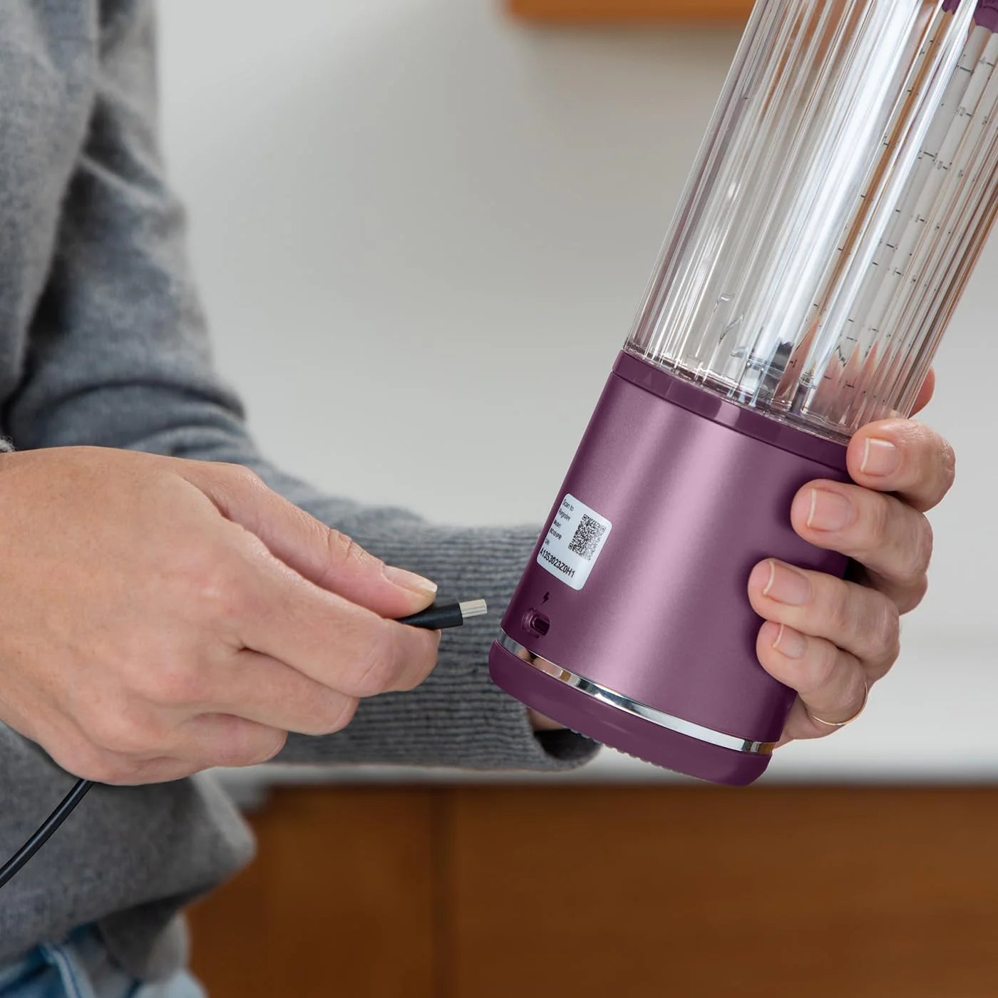Ninja Blast Blender portable, 530 ml, couvercle résistant aux fuites et bec verseur, mini mixeur sans fil puissant, rechargeable, mixe smoothies, shakes protéinés et glaçons, Noir, BC151EUBK - Image 15
