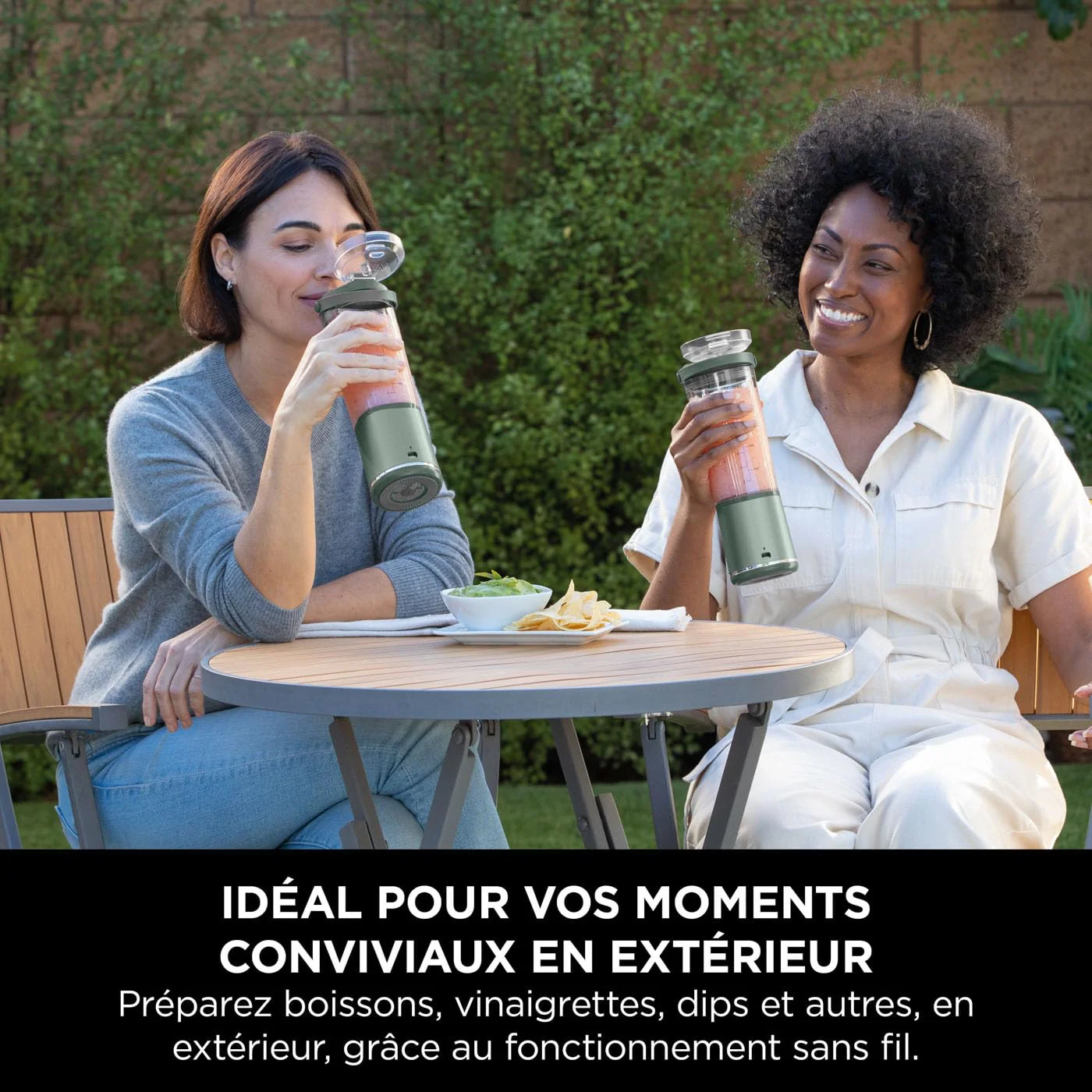 Ninja Blast Blender portable, 530 ml, couvercle résistant aux fuites et bec verseur, mini mixeur sans fil puissant, rechargeable, mixe smoothies, shakes protéinés et glaçons, Noir, BC151EUBK - Image 26