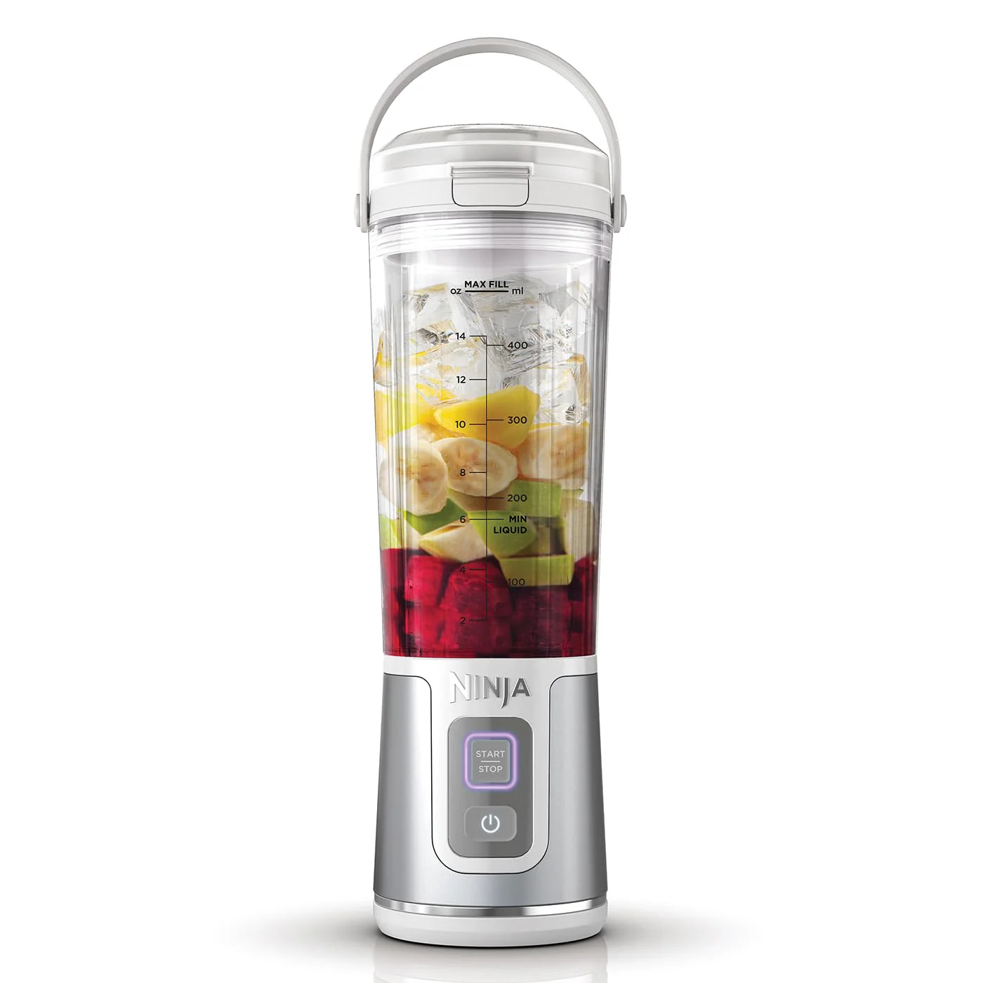 Ninja Blast Blender portable, 530 ml, couvercle résistant aux fuites et bec verseur, mini mixeur sans fil puissant, rechargeable, mixe smoothies, shakes protéinés et glaçons, Noir, BC151EUBK - Image 5
