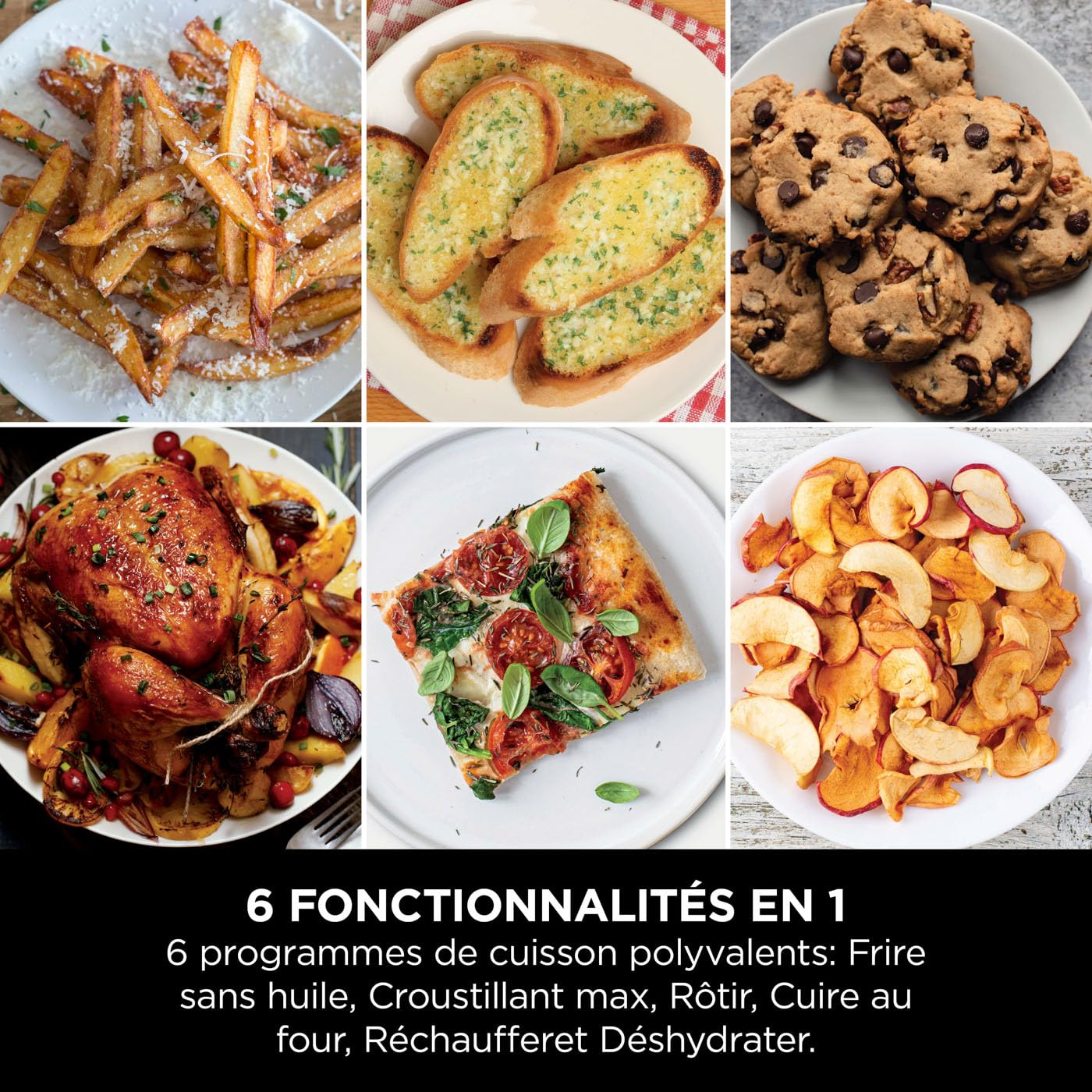 NINJA Foodi FlexDrawer Air Fryer, Dual Zone Avec Séparateur Amovible, Grand Tiroir de 10.4 L, 7-en-1, Double Zone, Sans Huile, Pièces Antiadhésives Compatibles Au Lave-Vaisselle, Noir AF500EU - Image 13