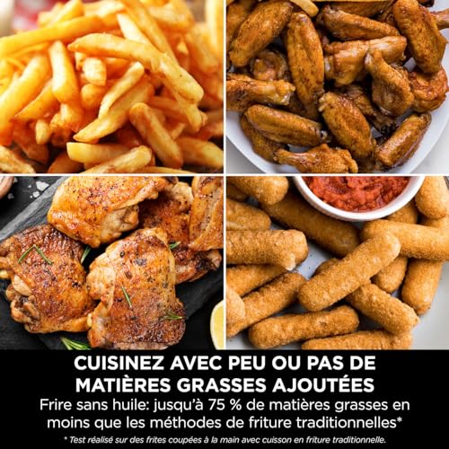 NINJA Foodi FlexDrawer Air Fryer, Dual Zone Avec Séparateur Amovible, Grand Tiroir de 10.4 L, 7-en-1, Double Zone, Sans Huile, Pièces Antiadhésives Compatibles Au Lave-Vaisselle, Noir AF500EU - Image 19