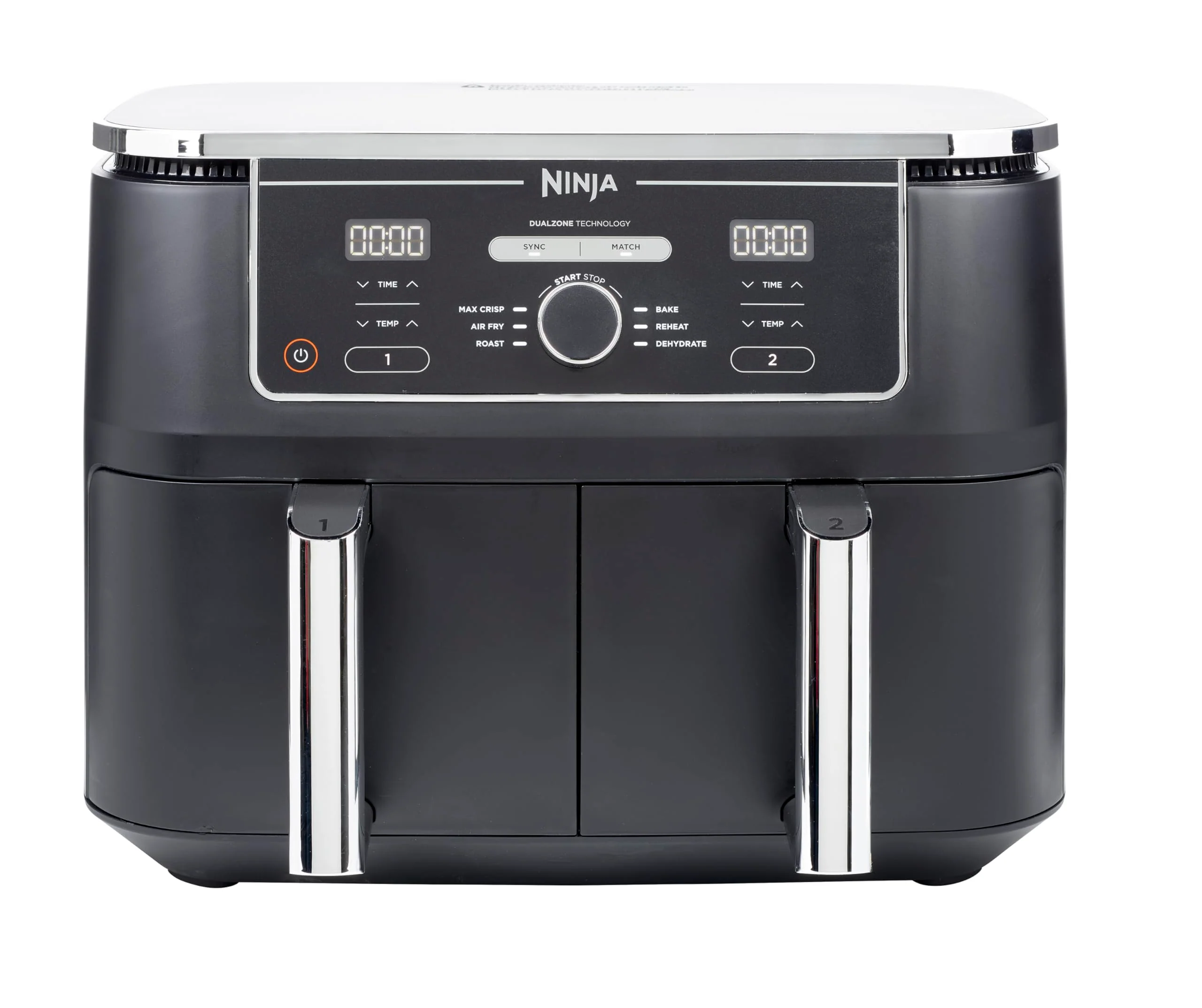 NINJA Foodi FlexDrawer Air Fryer, Dual Zone Avec Séparateur Amovible, Grand Tiroir de 10.4 L, 7-en-1, Double Zone, Sans Huile, Pièces Antiadhésives Compatibles Au Lave-Vaisselle, Noir AF500EU - Image 2