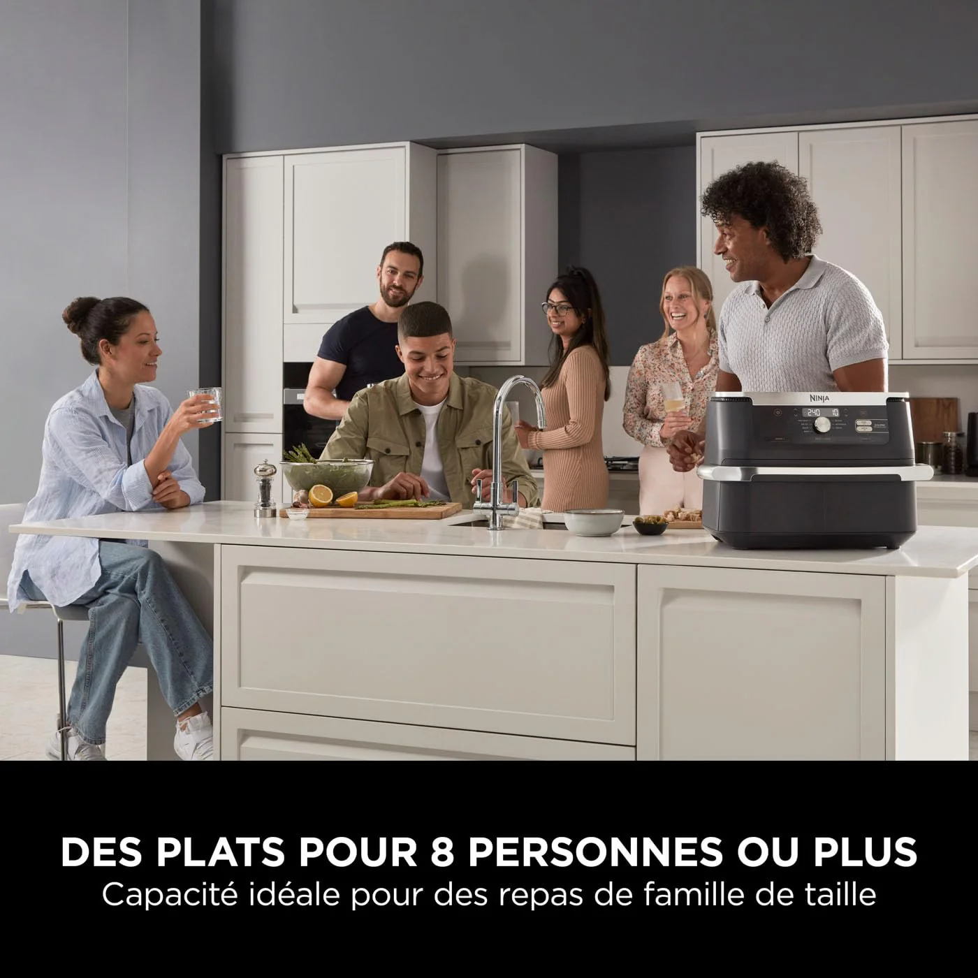 NINJA Foodi FlexDrawer Air Fryer, Dual Zone Avec Séparateur Amovible, Grand Tiroir de 10.4 L, 7-en-1, Double Zone, Sans Huile, Pièces Antiadhésives Compatibles Au Lave-Vaisselle, Noir AF500EU - Image 31