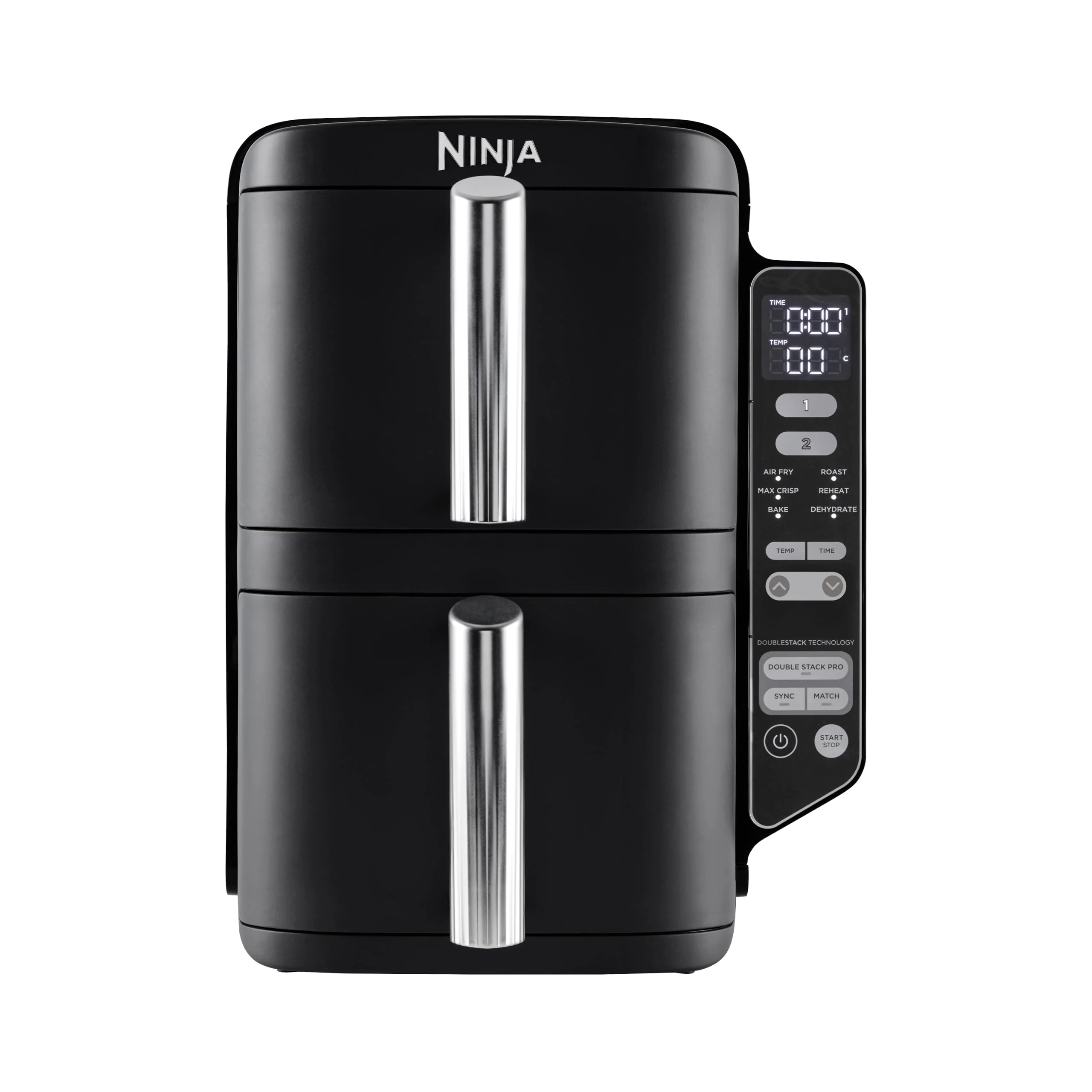 NINJA Foodi FlexDrawer Air Fryer, Dual Zone Avec Séparateur Amovible, Grand Tiroir de 10.4 L, 7-en-1, Double Zone, Sans Huile, Pièces Antiadhésives Compatibles Au Lave-Vaisselle, Noir AF500EU - Image 4