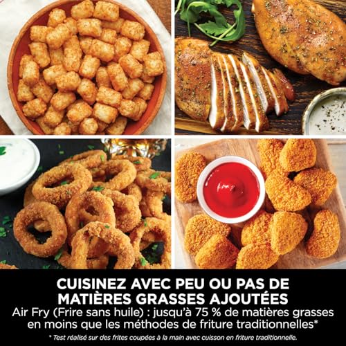 NINJA Foodi FlexDrawer Air Fryer, Dual Zone Avec Séparateur Amovible, Grand Tiroir de 10.4 L, 7-en-1, Double Zone, Sans Huile, Pièces Antiadhésives Compatibles Au Lave-Vaisselle, Noir AF500EU - Image 48