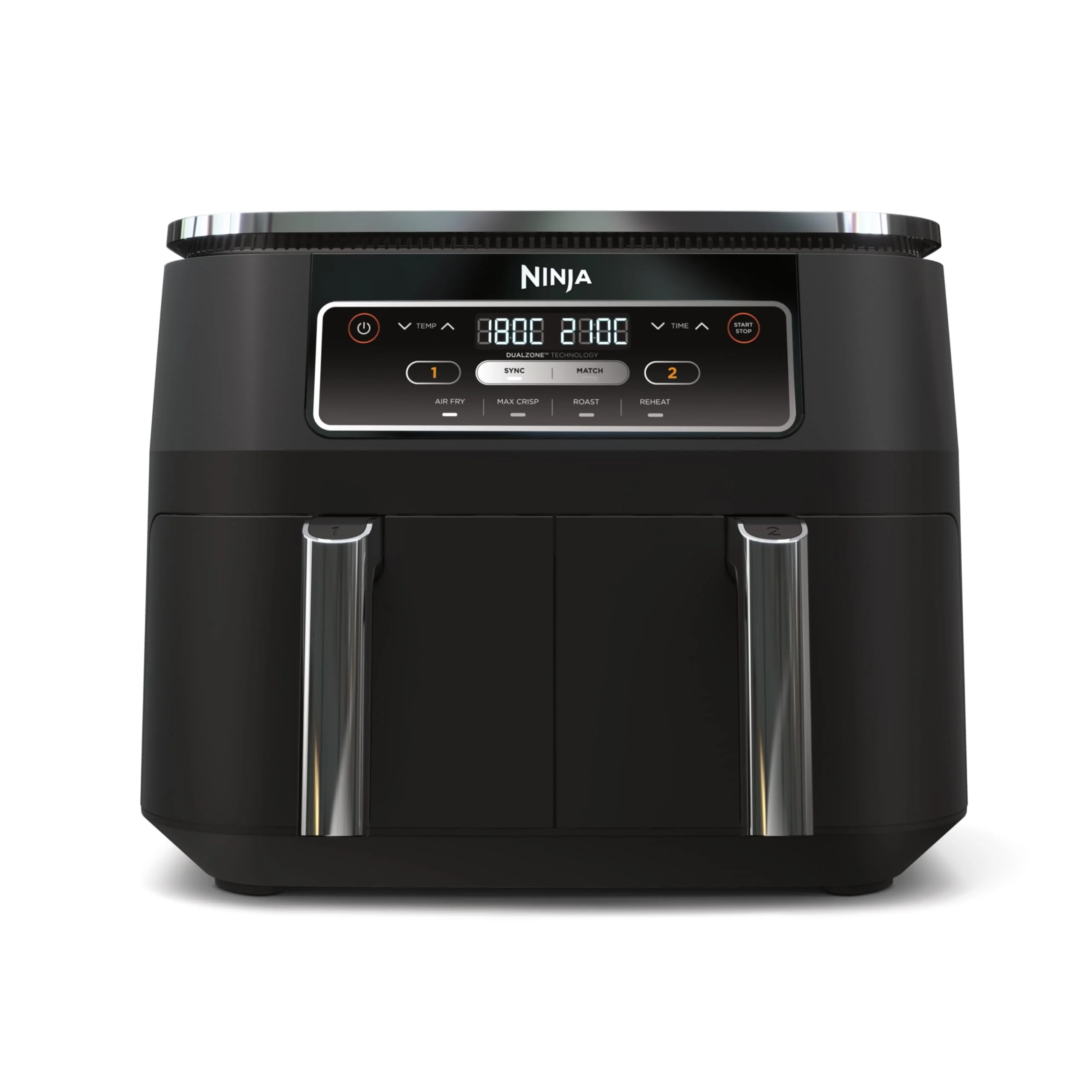NINJA Foodi FlexDrawer Air Fryer, Dual Zone Avec Séparateur Amovible, Grand Tiroir de 10.4 L, 7-en-1, Double Zone, Sans Huile, Pièces Antiadhésives Compatibles Au Lave-Vaisselle, Noir AF500EU - Image 6