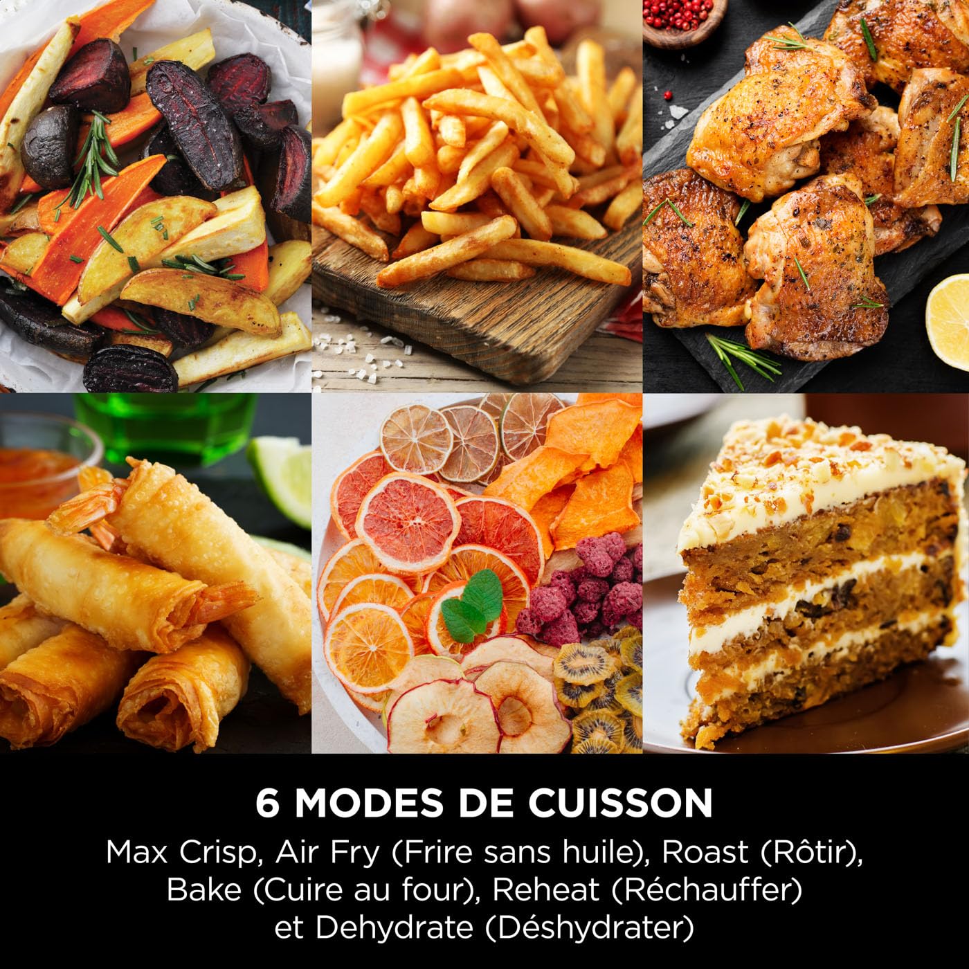 Ninja Foodi MAX Dual Zone Air Fryer, Friteuse sans huile, 2 tiroirs, 9,5 L, 6-en-1 (Air Fry, Max Crisp, rôtir, cuire, réchauffer, déshydrater), exclusivité Amazon, cuivre/noir, AF400EUCP - Image 13