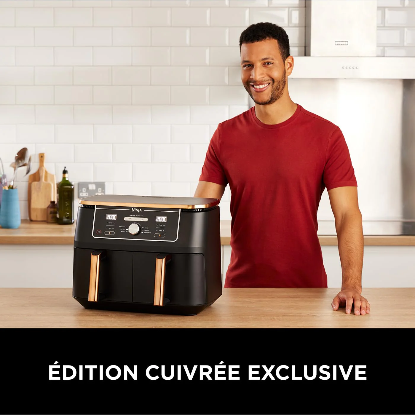 Ninja Foodi MAX Dual Zone Air Fryer, Friteuse sans huile, 2 tiroirs, 9,5 L, 6-en-1 (Air Fry, Max Crisp, rôtir, cuire, réchauffer, déshydrater), exclusivité Amazon, cuivre/noir, AF400EUCP - Image 24
