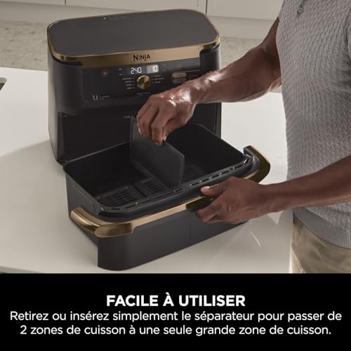 Ninja Foodi MAX Dual Zone Air Fryer, Friteuse sans huile, 2 tiroirs, 9,5 L, 6-en-1 (Air Fry, Max Crisp, rôtir, cuire, réchauffer, déshydrater), exclusivité Amazon, cuivre/noir, AF400EUCP - Image 43