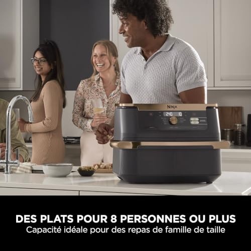 Ninja Foodi MAX Dual Zone Air Fryer, Friteuse sans huile, 2 tiroirs, 9,5 L, 6-en-1 (Air Fry, Max Crisp, rôtir, cuire, réchauffer, déshydrater), exclusivité Amazon, cuivre/noir, AF400EUCP - Image 44