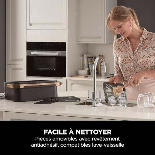 Ninja Foodi MAX Dual Zone Air Fryer, Friteuse sans huile, 2 tiroirs, 9,5 L, 6-en-1 (Air Fry, Max Crisp, rôtir, cuire, réchauffer, déshydrater), exclusivité Amazon, cuivre/noir, AF400EUCP - Image 45