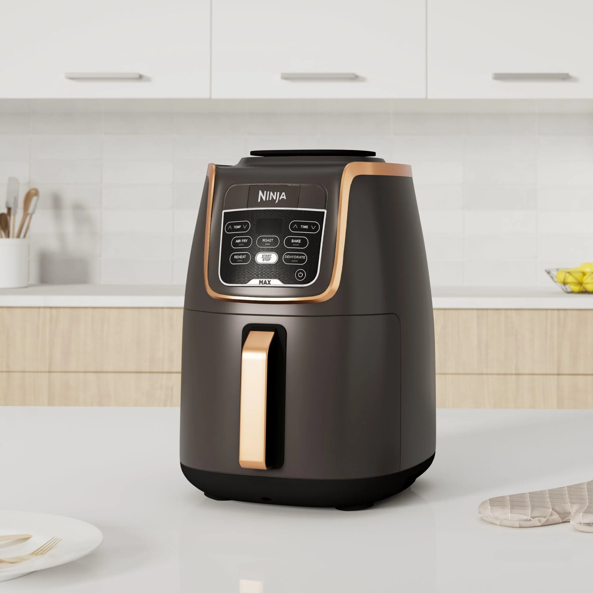 Ninja Foodi MAX Dual Zone Air Fryer, Friteuse sans huile, 2 tiroirs, 9,5 L, 6-en-1 (Air Fry, Max Crisp, rôtir, cuire, réchauffer, déshydrater), exclusivité Amazon, cuivre/noir, AF400EUCP - Image 46