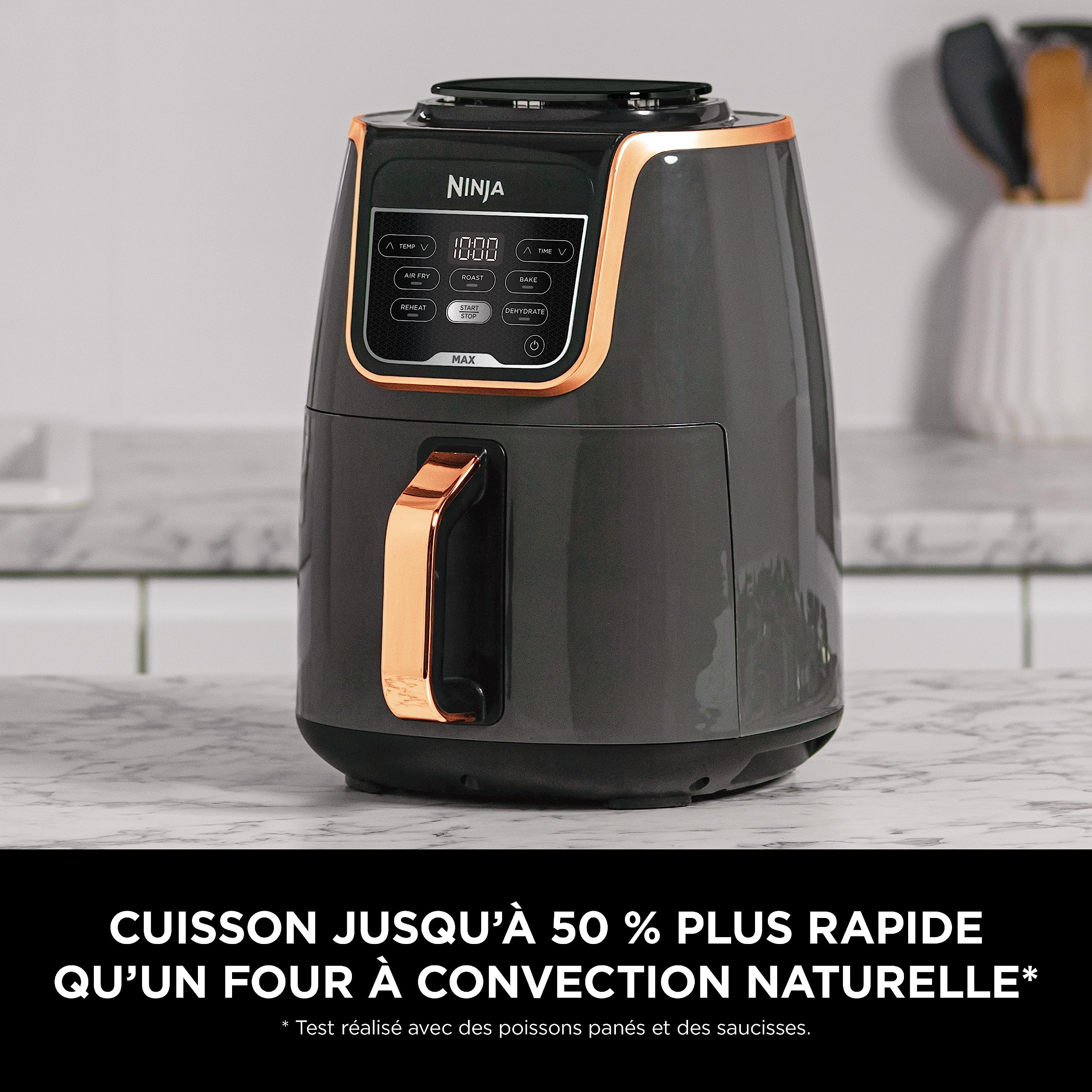 Ninja Foodi MAX Dual Zone Air Fryer, Friteuse sans huile, 2 tiroirs, 9,5 L, 6-en-1 (Air Fry, Max Crisp, rôtir, cuire, réchauffer, déshydrater), exclusivité Amazon, cuivre/noir, AF400EUCP - Image 48