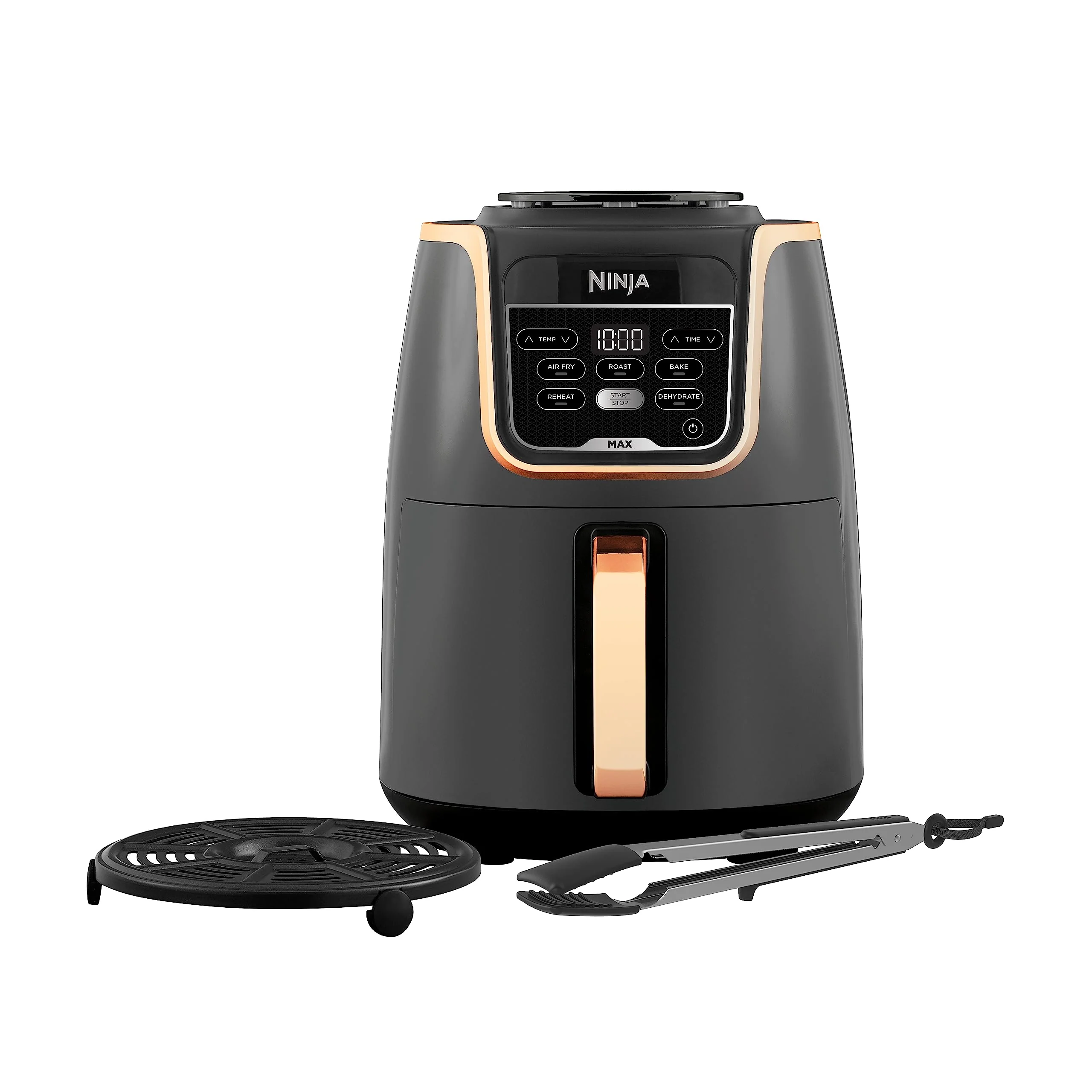 Ninja Foodi MAX Dual Zone Air Fryer, Friteuse sans huile, 2 tiroirs, 9,5 L, 6-en-1 (Air Fry, Max Crisp, rôtir, cuire, réchauffer, déshydrater), exclusivité Amazon, cuivre/noir, AF400EUCP - Image 5