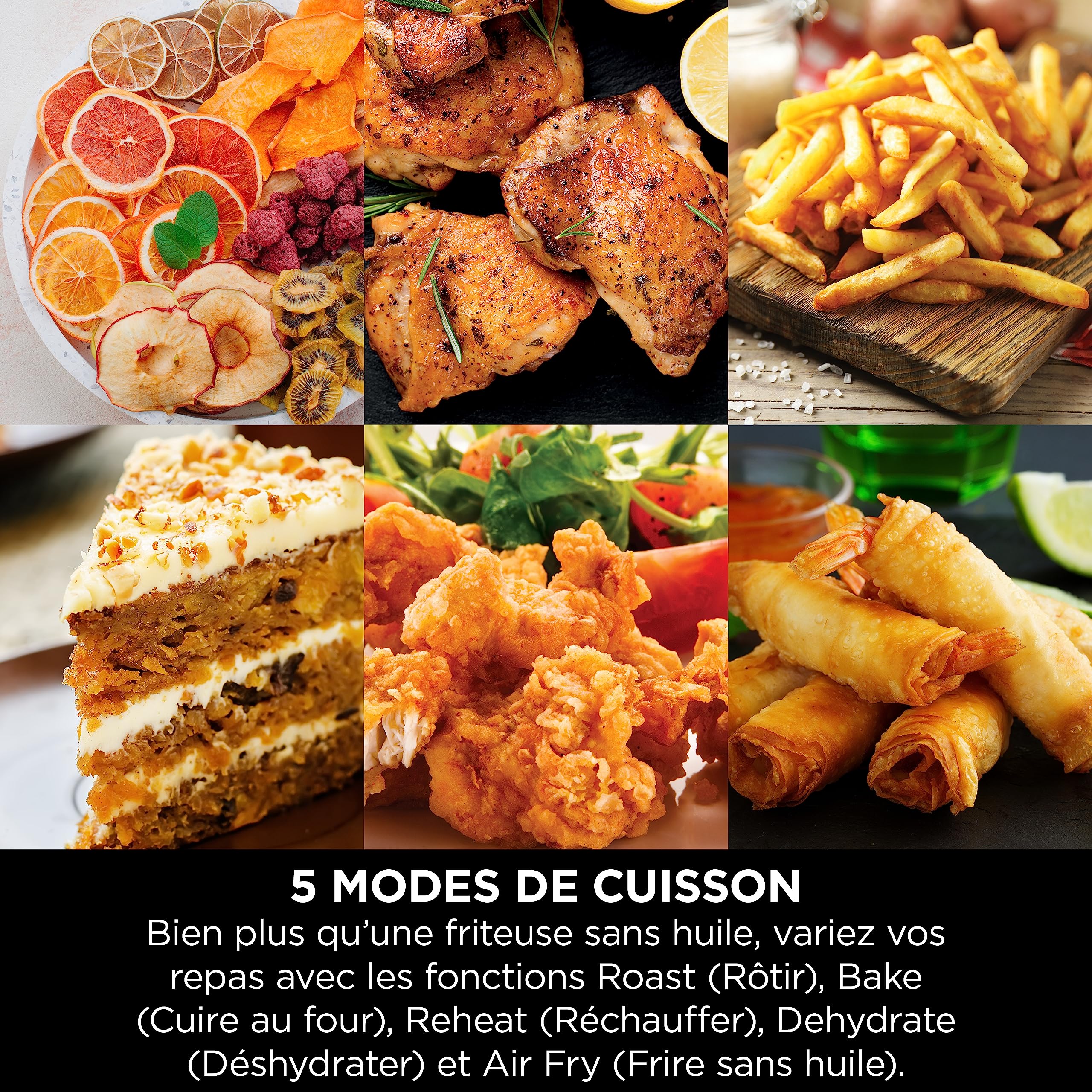 Ninja Foodi MAX Dual Zone Air Fryer, Friteuse sans huile, 2 tiroirs, 9,5 L, 6-en-1 (Air Fry, Max Crisp, rôtir, cuire, réchauffer, déshydrater), exclusivité Amazon, cuivre/noir, AF400EUCP - Image 52