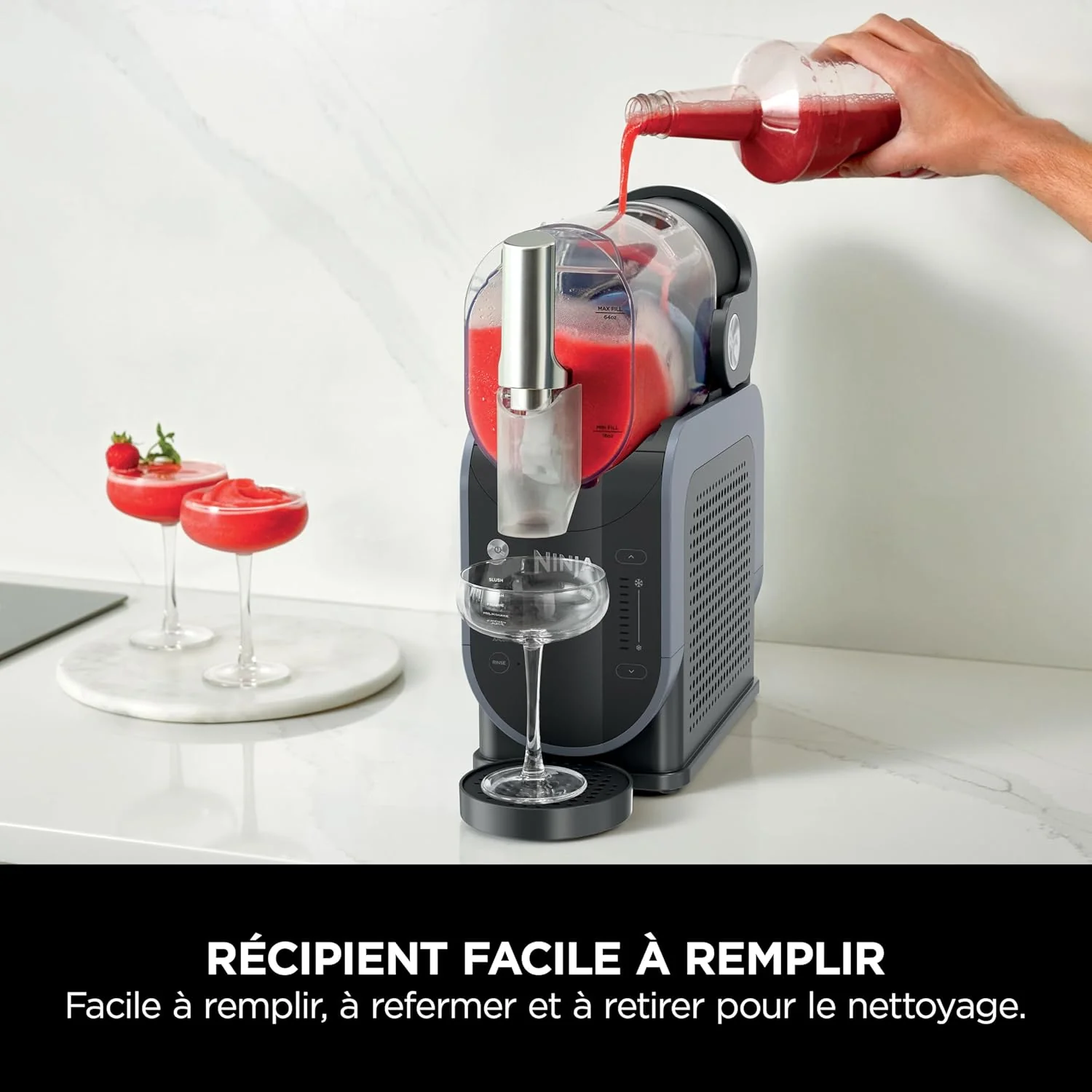 🧊 Ninja SLUSHi™ FS301EU – Machine à boissons glacées (1,9 L) – Bleu & Gris - Image 4