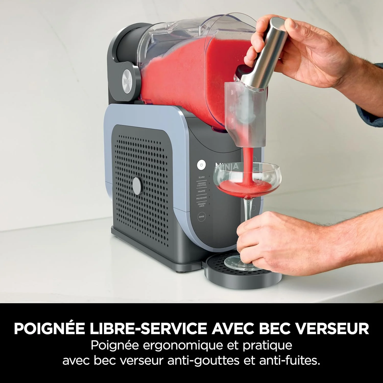 🧊 Ninja SLUSHi™ FS301EU – Machine à boissons glacées (1,9 L) – Bleu & Gris - Image 5