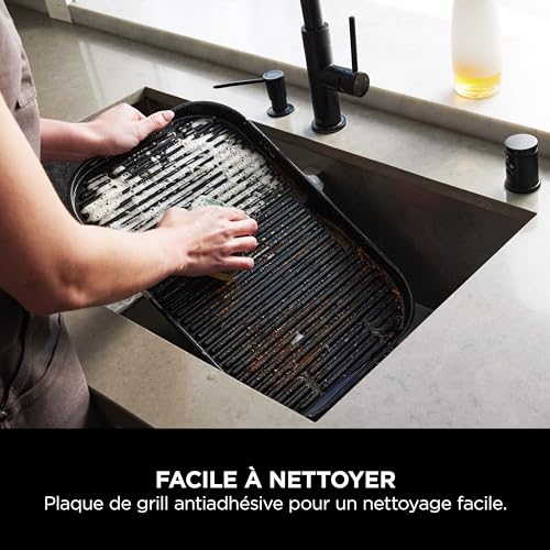 Ninja Woodfire Pro Connect XL Barbecue Électrique & Fumoir avec Contrôle d'Application, 2 Sondes, Grille, Housse, Revêtements & Brosse, Grill & Friteuse sans huile 7-en-1, Bleu & Noir OG901EUAMZ - Image 15