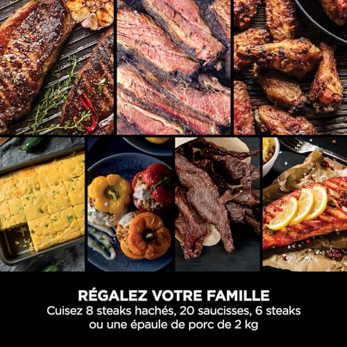 Ninja Woodfire Pro Connect XL Barbecue Électrique & Fumoir avec Contrôle d'Application, 2 Sondes, Grille, Housse, Revêtements & Brosse, Grill & Friteuse sans huile 7-en-1, Bleu & Noir OG901EUAMZ - Image 49