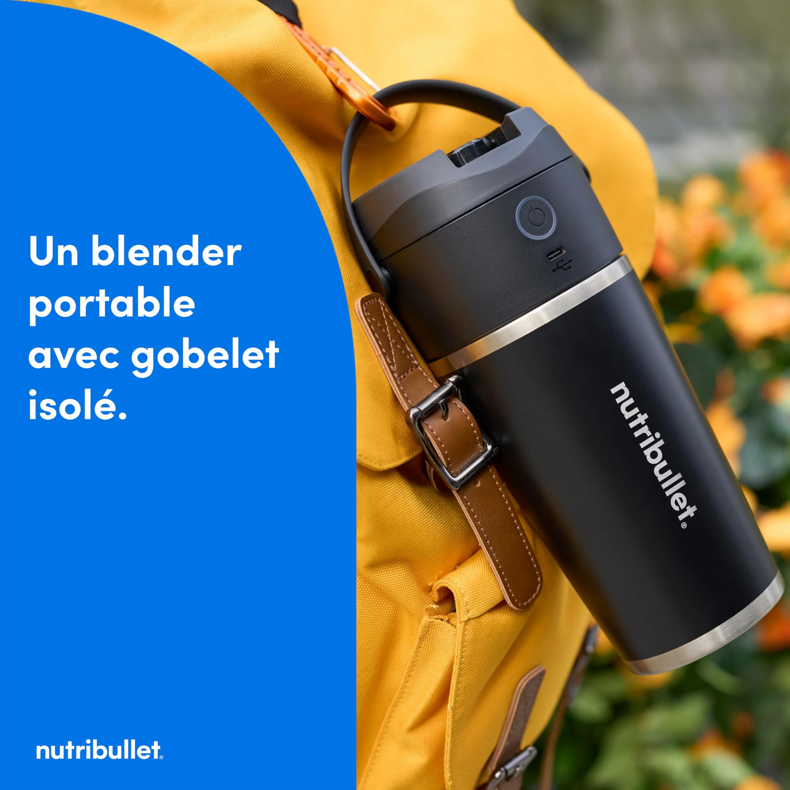 Nutribullet blender portable léger, tasse tritan sans BPA 475ml, mini blender avec lame en acier inoxydable 4 points, blender nomade, chargeur USB-C, plus de 15 cycles avant recharge NBP003B - Image 14